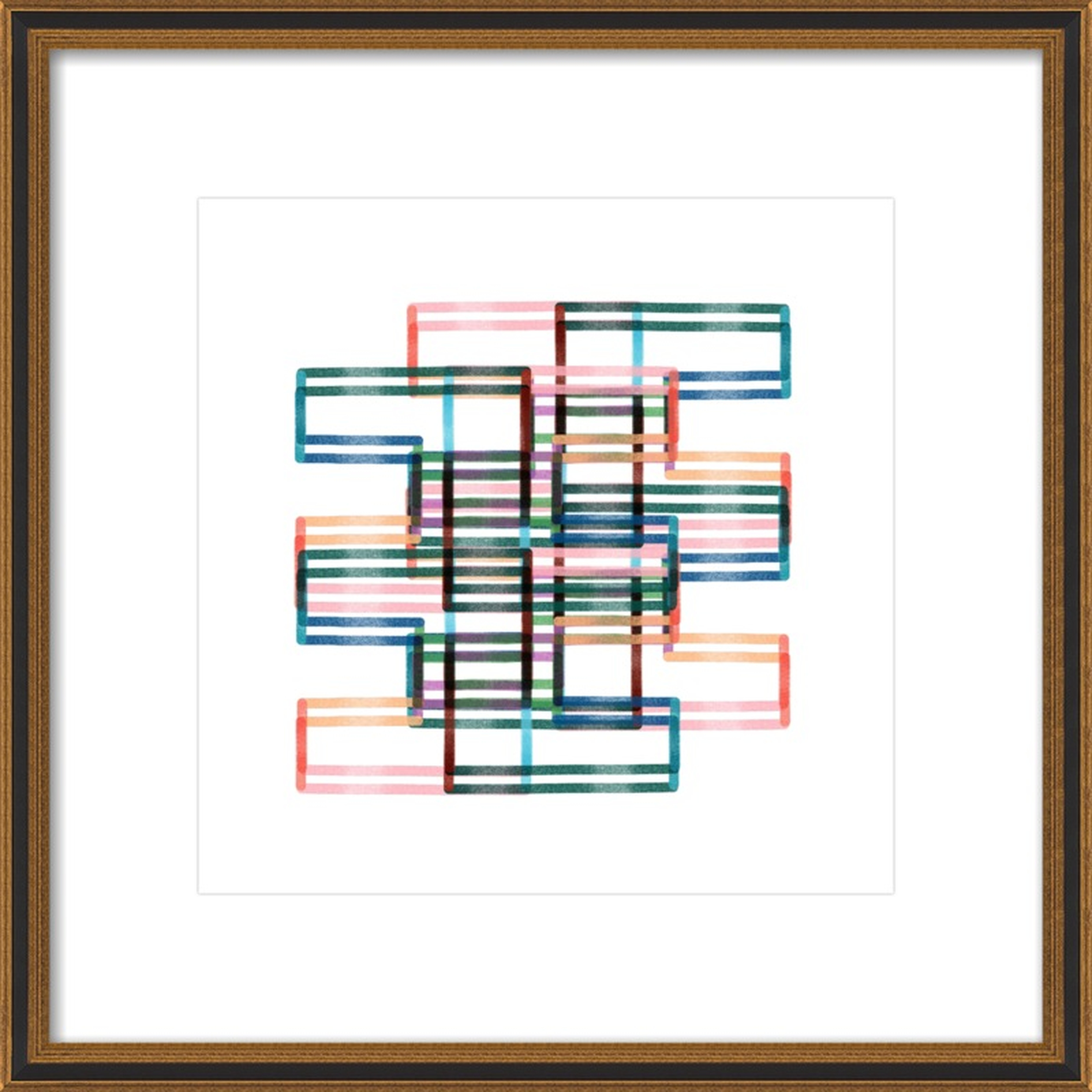 Kinetic Lines 18, 16" x 16" - Artfully Walls