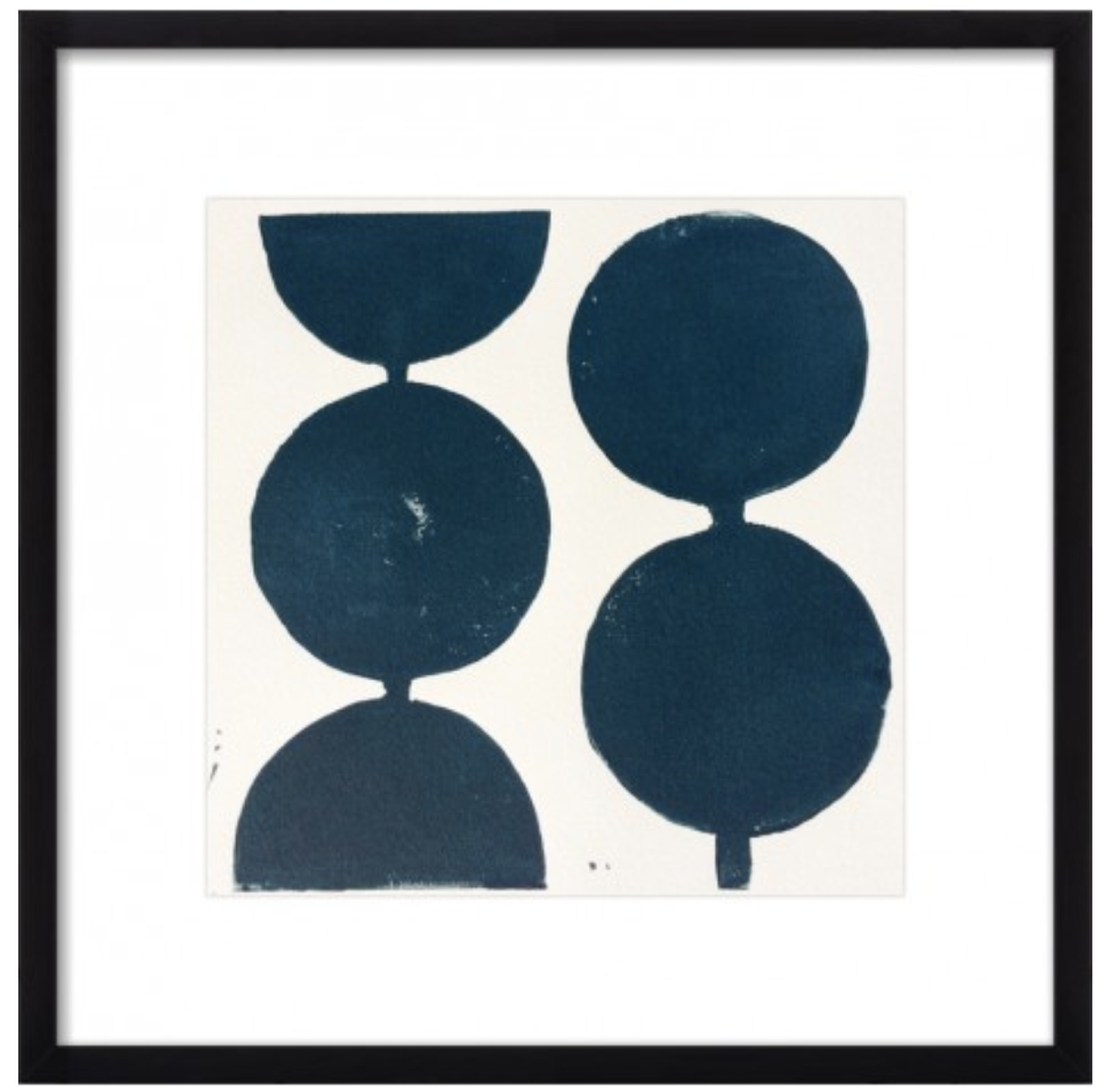 MODERN CIRCLES IN MIDNIGHT BLUE BY STACY RAJAB FOR ARTFULLY WALLS - Lulu and Georgia