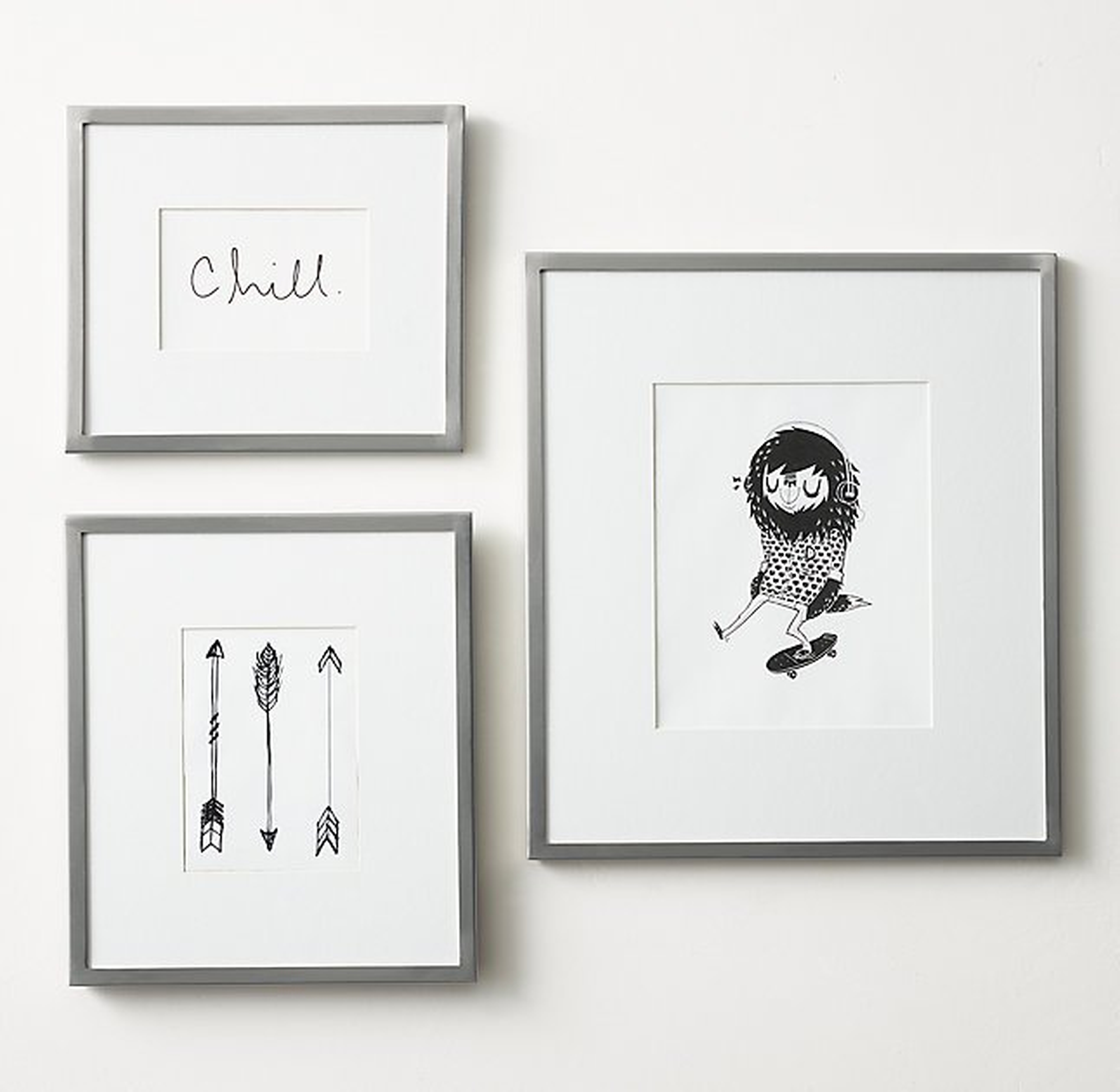 METAL GALLERY FRAME - PEWTER - RH Teen