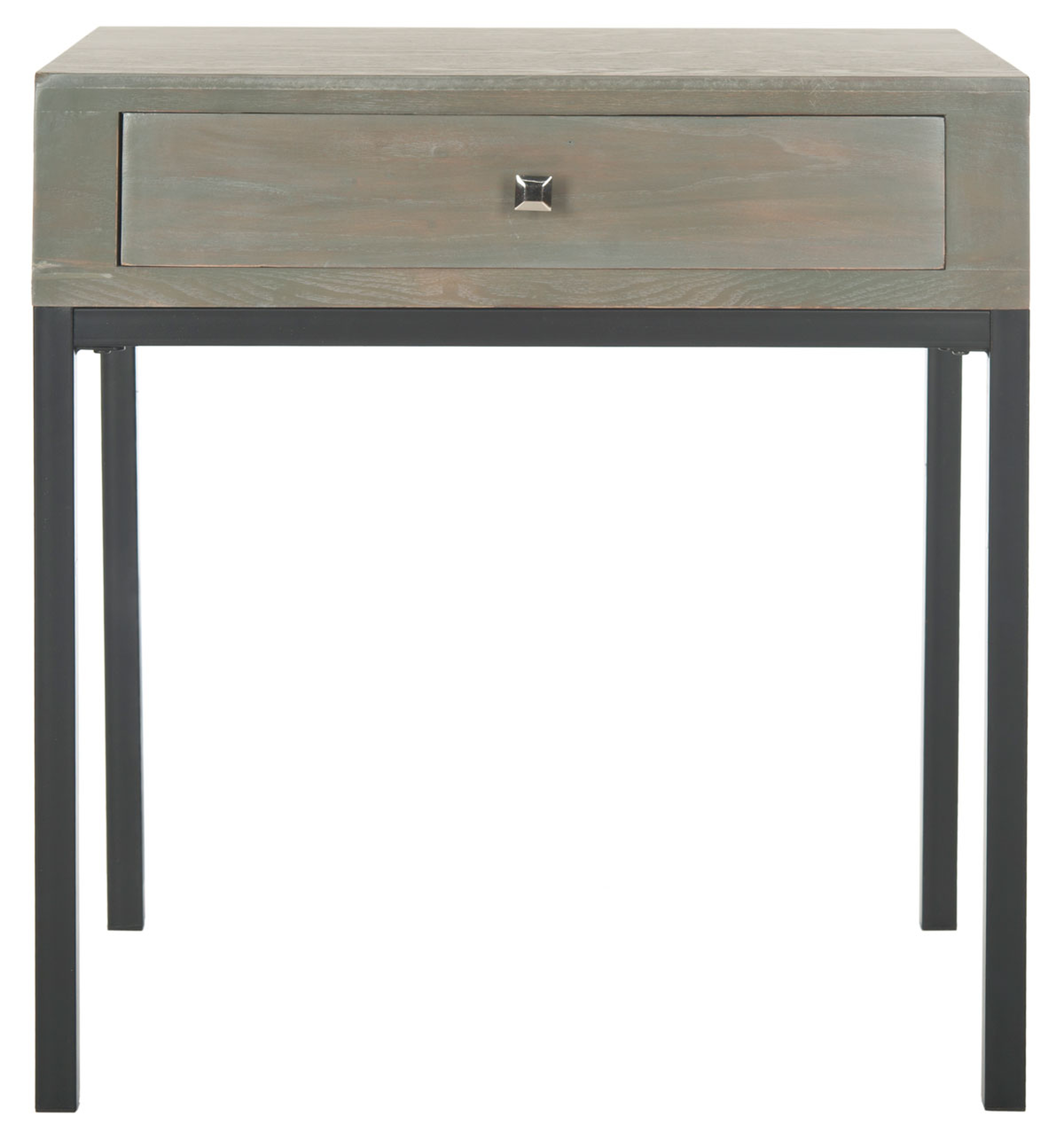 Adena End Table With Storage Drawer - French Grey - Arlo Home - Arlo Home