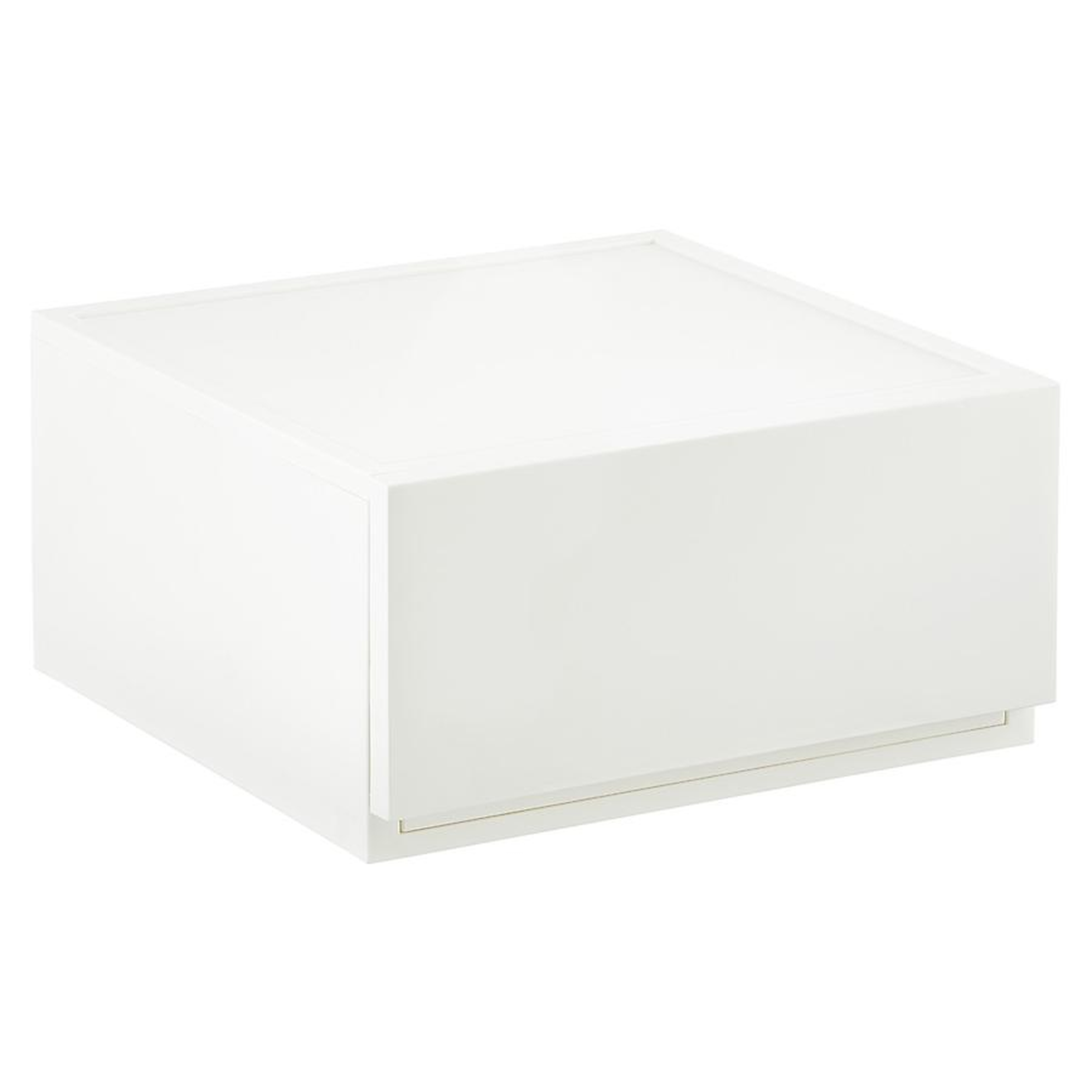 Wide Opaque Modular Stackable Drawer White - containerstore.com