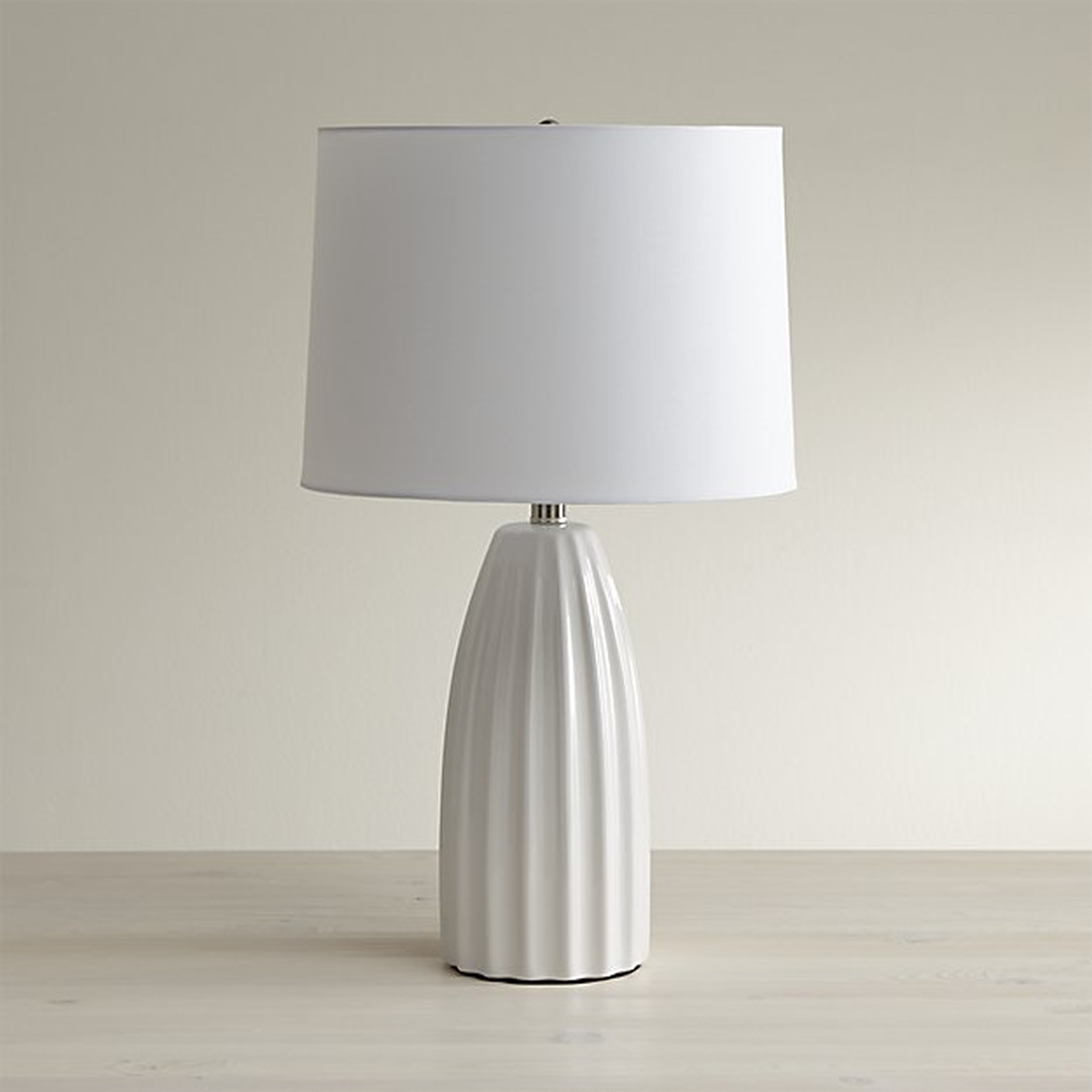 Ella Table Lamp, White, Set of 2 - Crate and Barrel