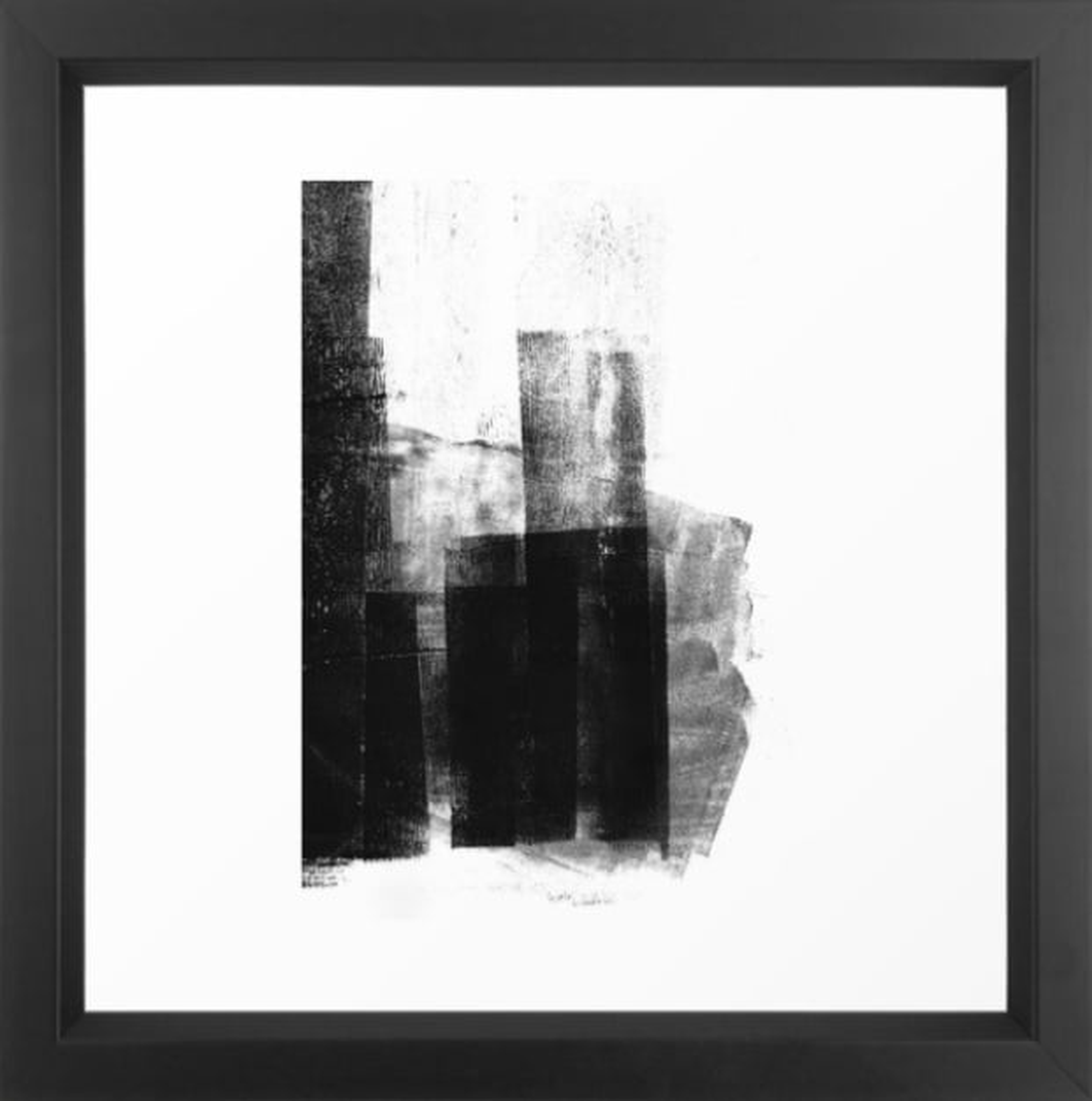 Black White Grey Abstract Monotype by GalleryJ9 - Society6