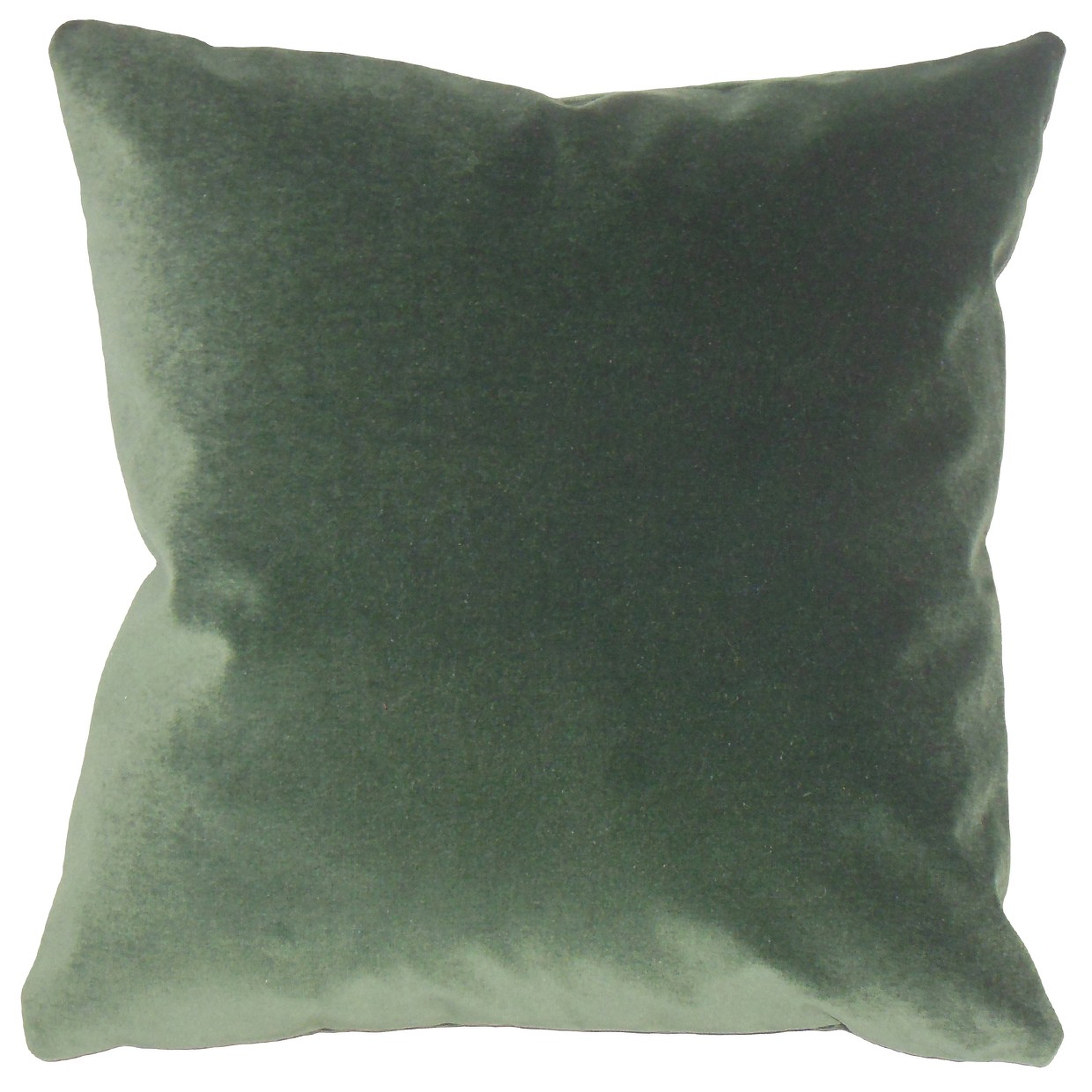 Wish Holiday Pillow Green - Euro Sham Cover Only - Linen & Seam