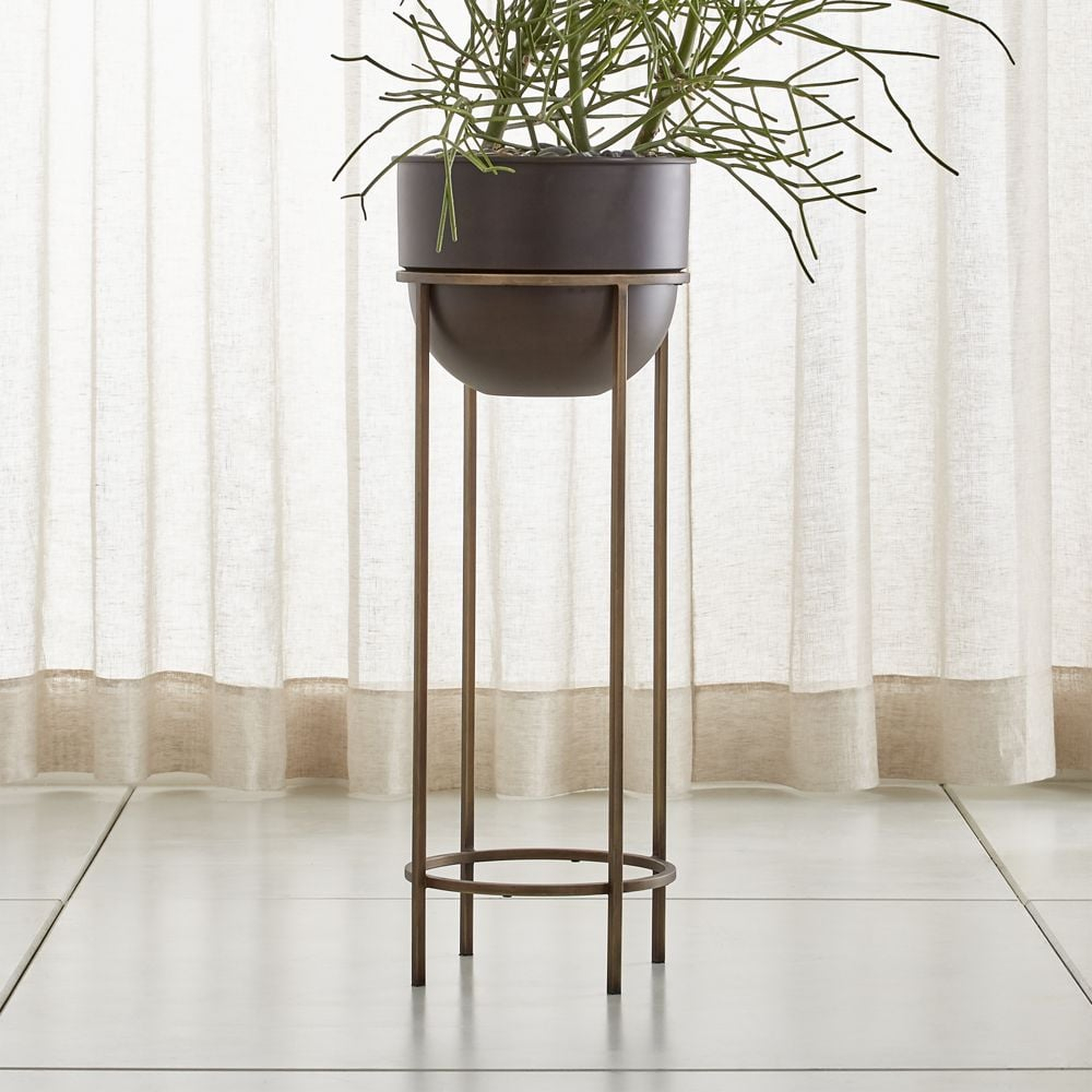 Wesley Large Metal Plant Stand - Crate and Barrel
