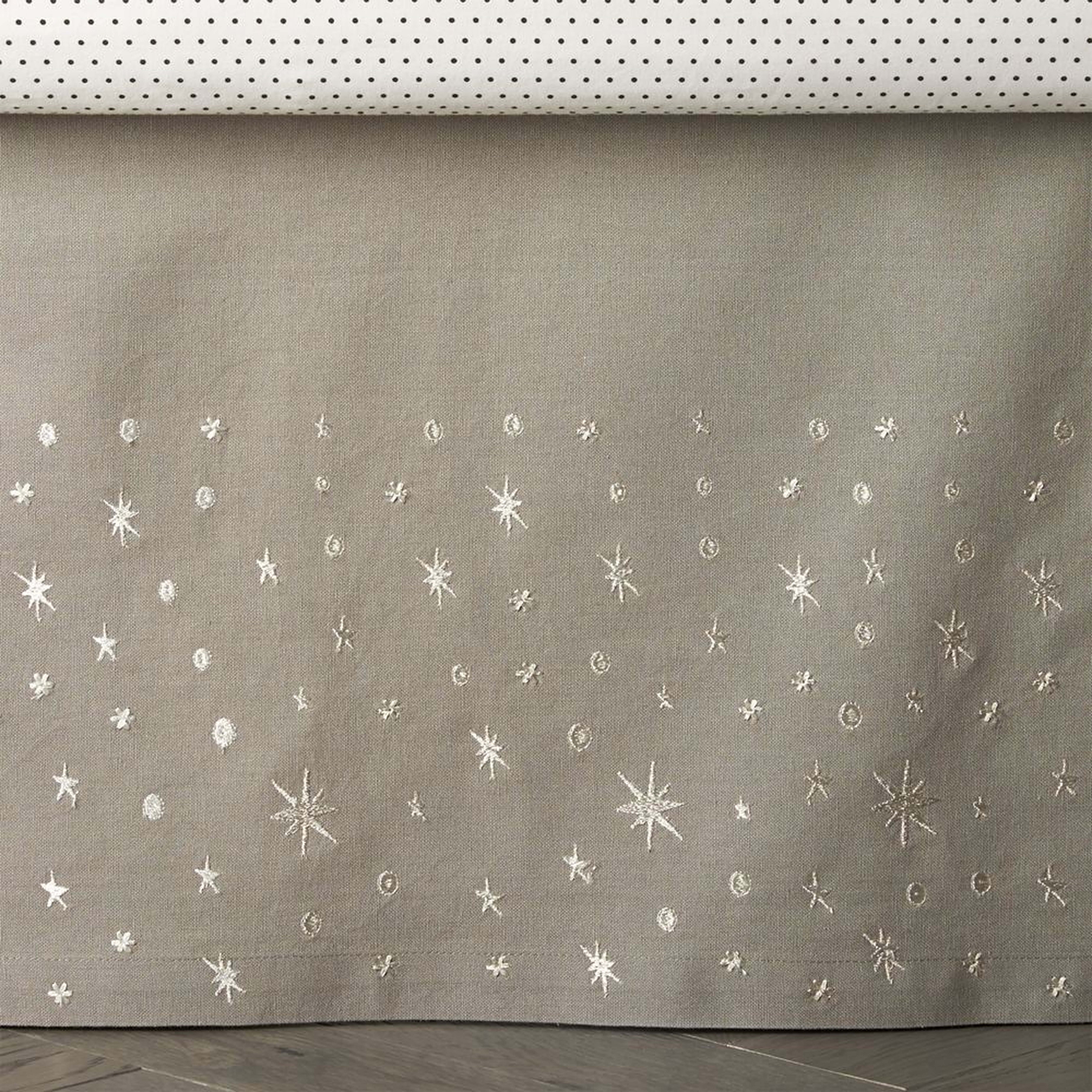 Outer Space Crib Skirt - Crate and Barrel