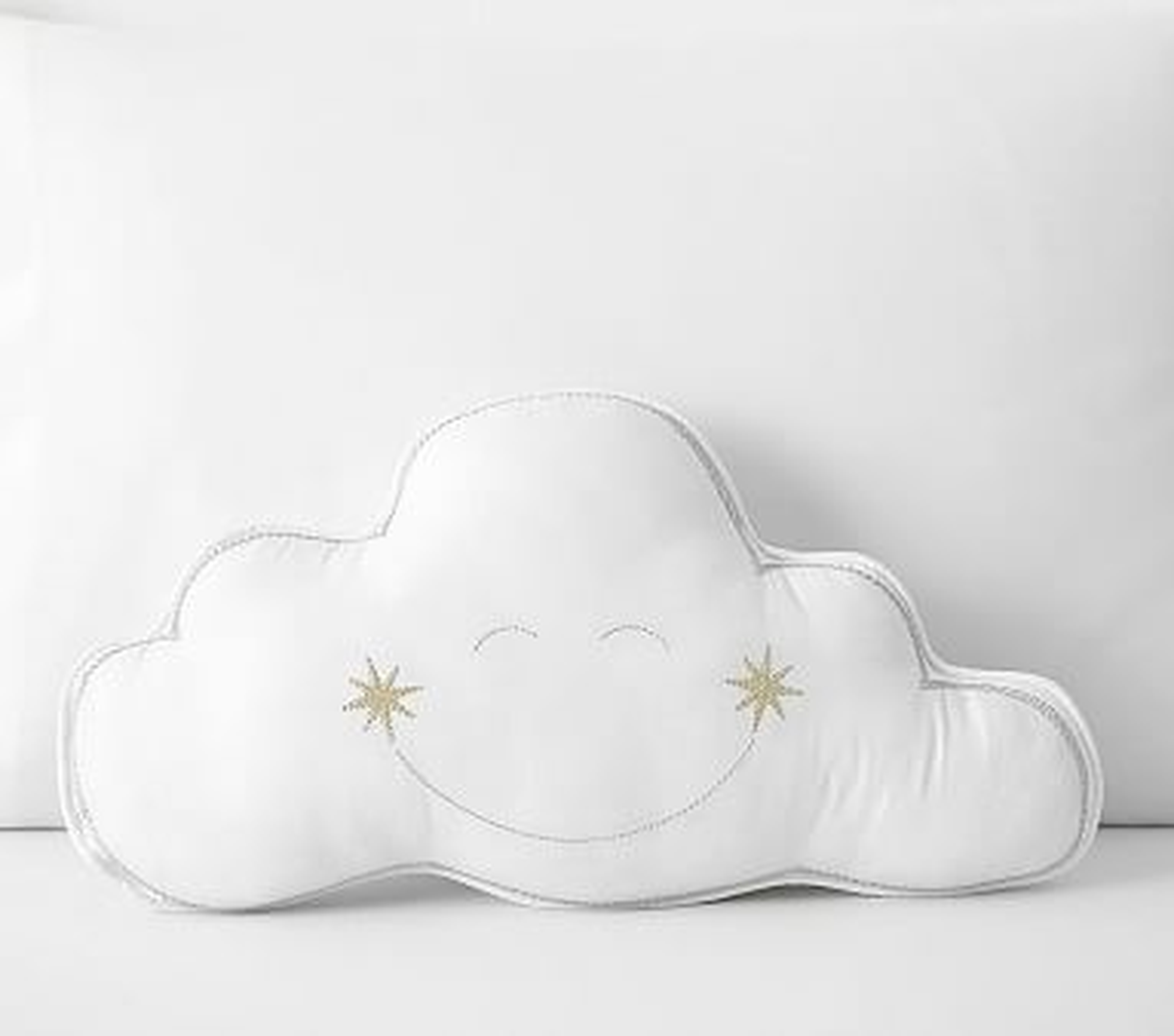 Cloud Decorative Pillow, Silver - Pottery Barn Kids