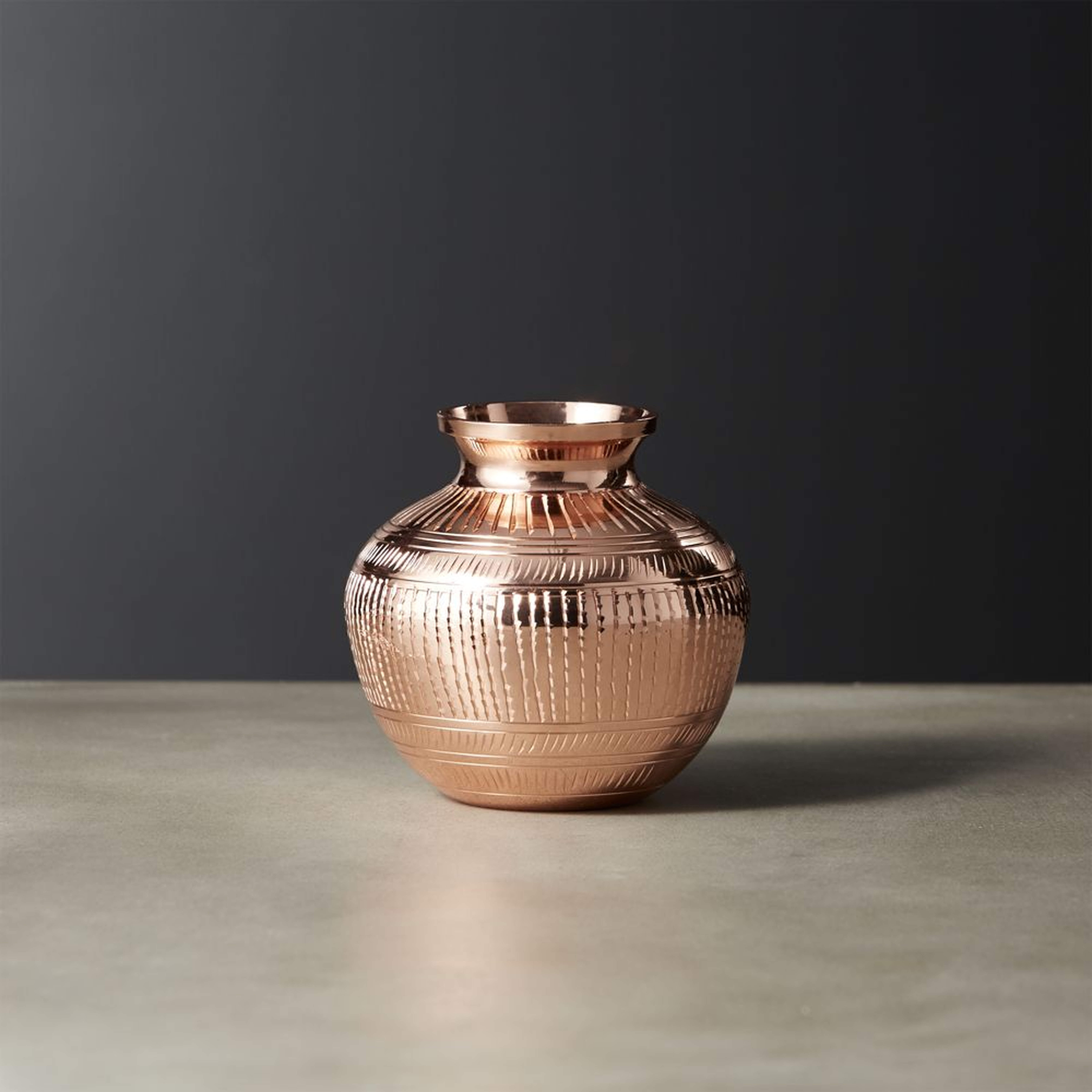 Tinsel Copper Vase - CB2