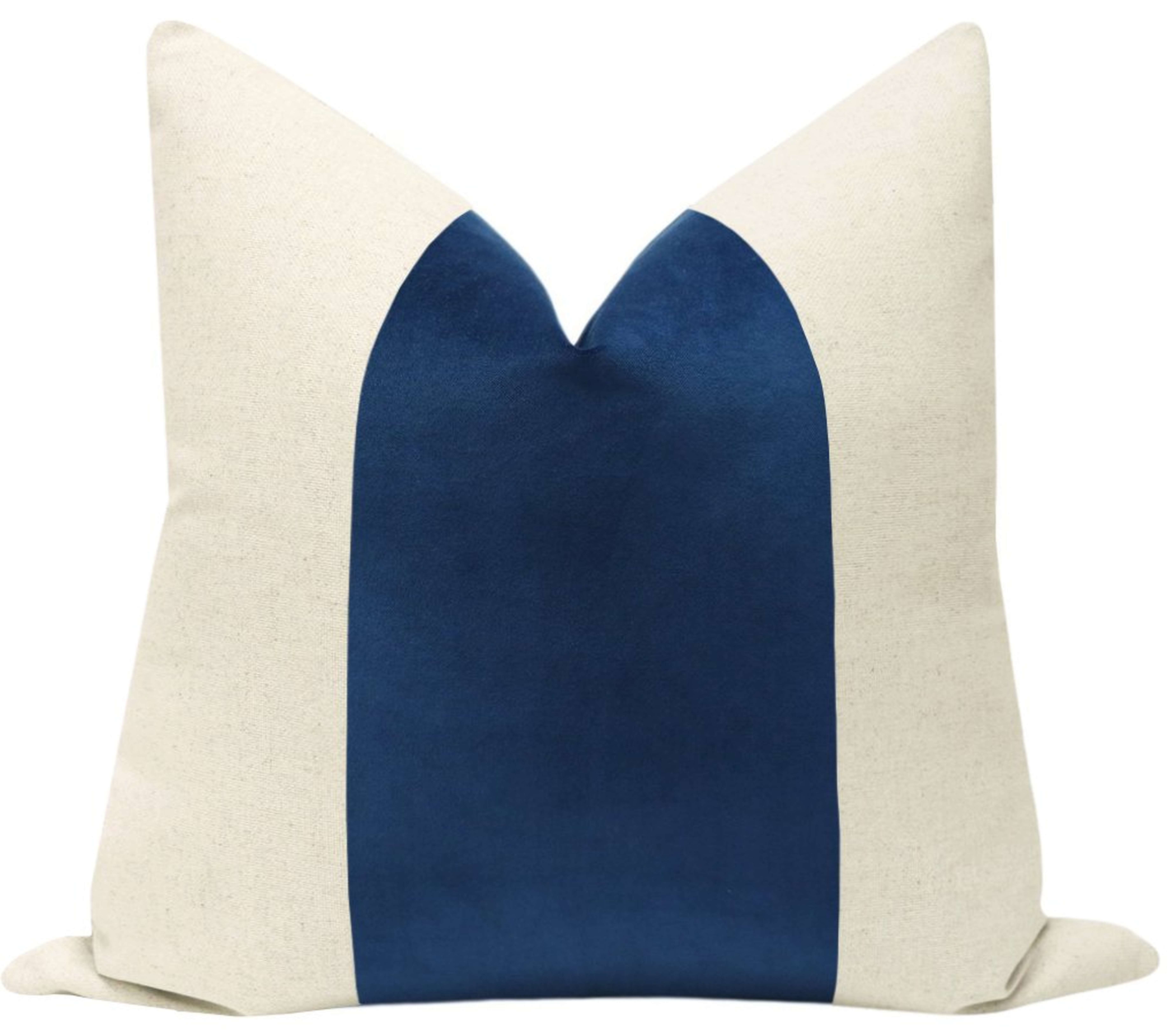 PANEL :: Classic Velvet // Sapphire - 22" X 22"_Pillow insert not included. - Little Design Company
