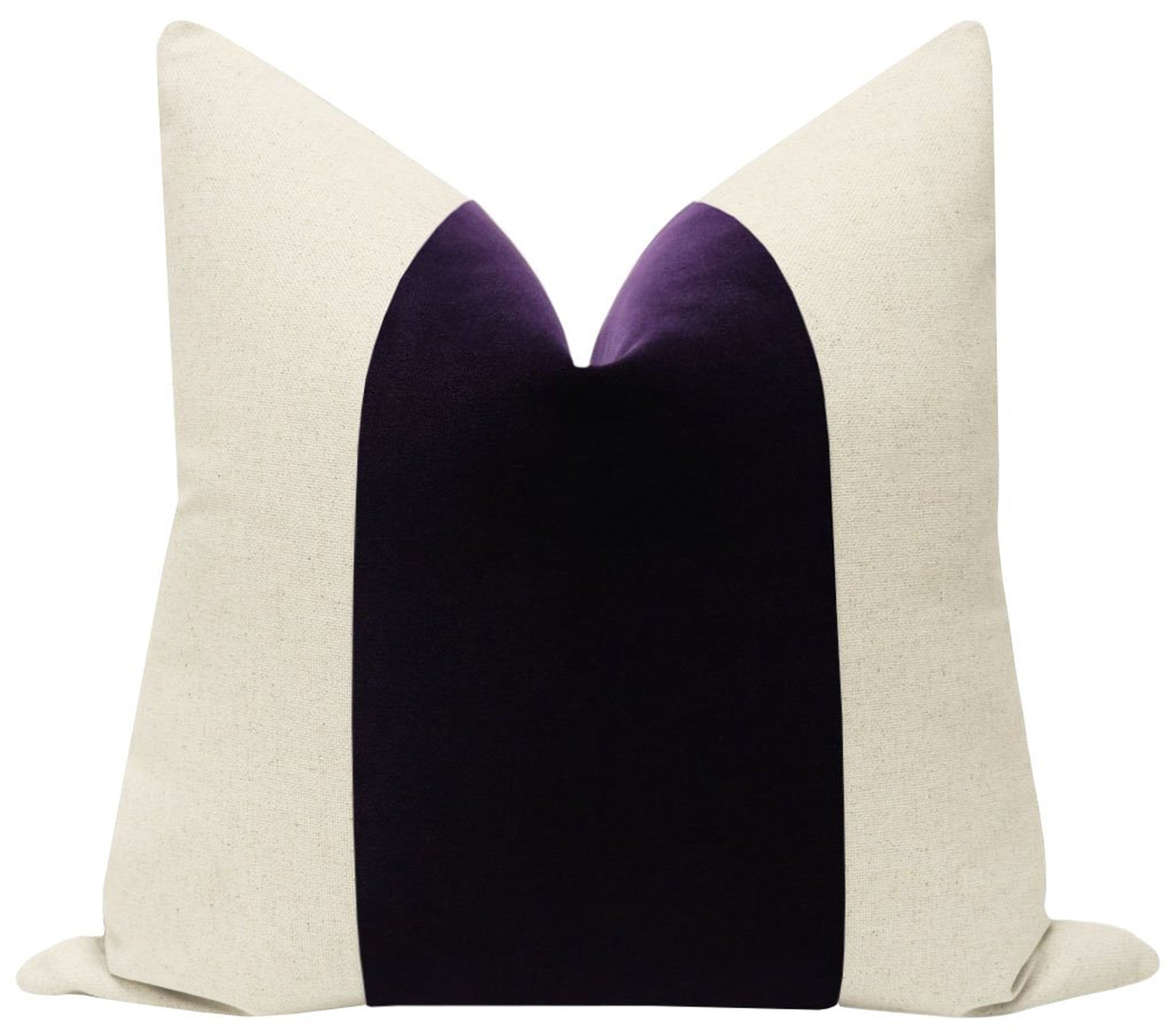 PANEL :: Signature Velvet // Aubergine - 18" X 18" - Pillow Cover - Little Design Company