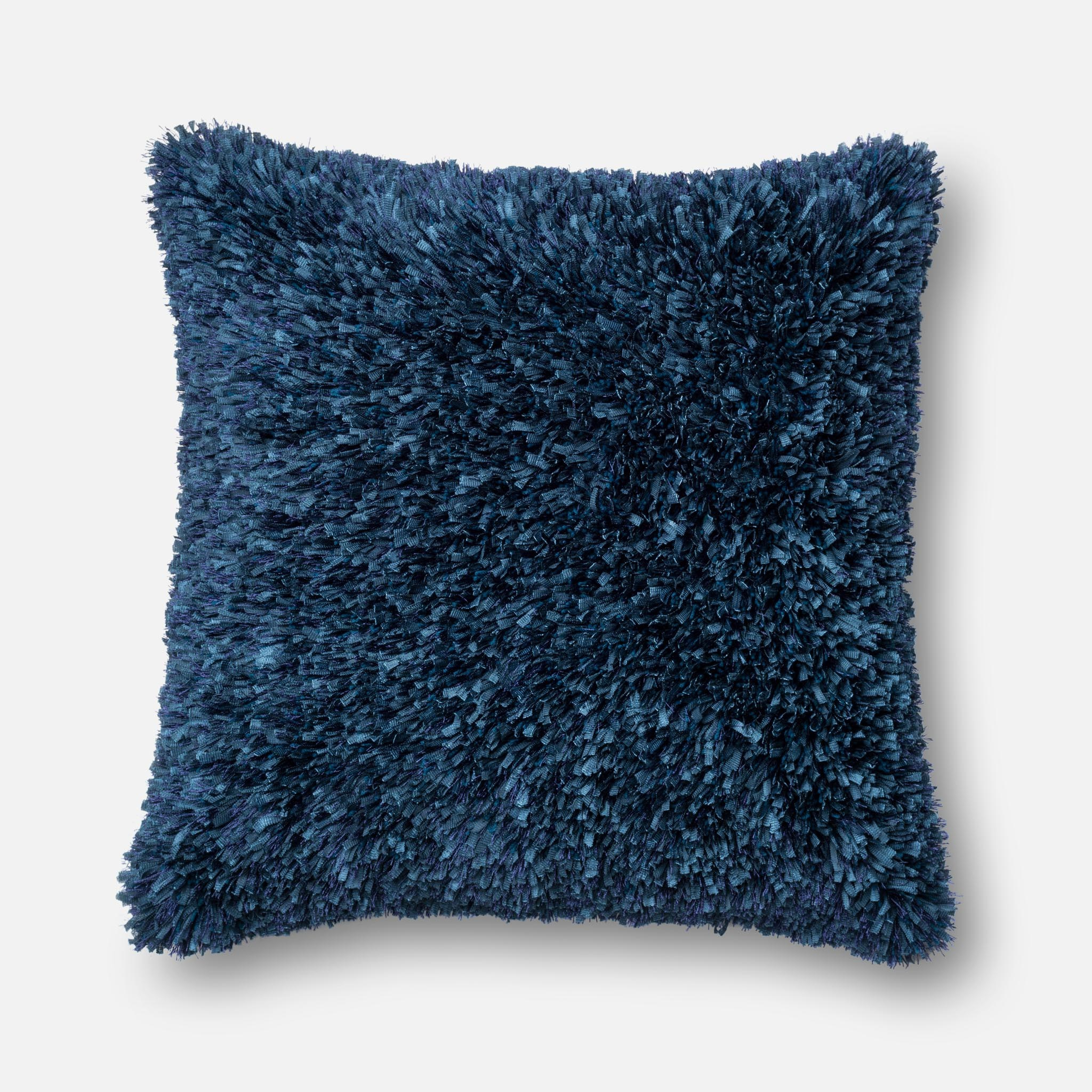 PILLOWS - NAVY - 22" X 22" Cover w/Down - Loloi Rugs