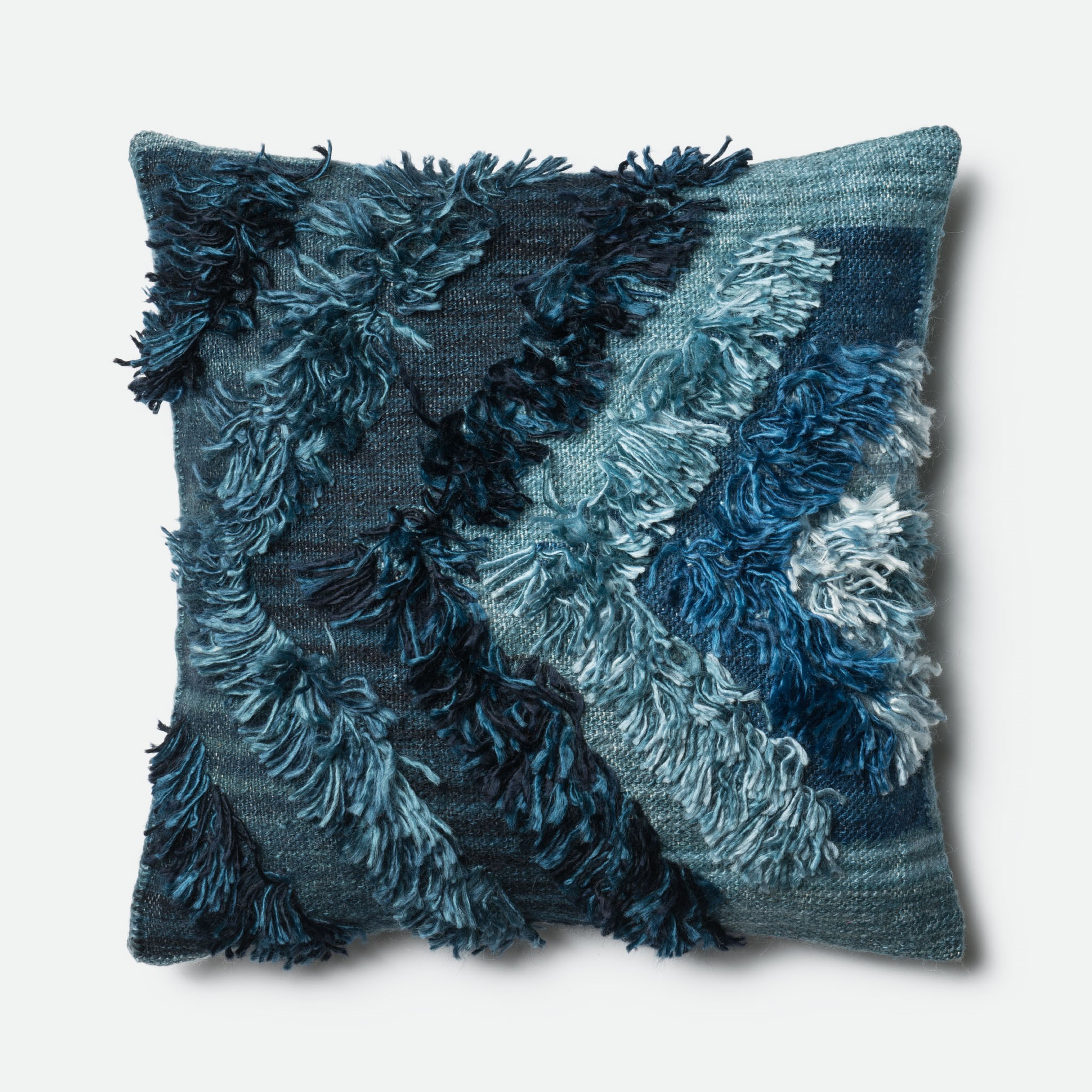 Loloi x Justina Blakeney collection - INDIGO - 22" X 22" Cover w/Poly - Loloi Rugs