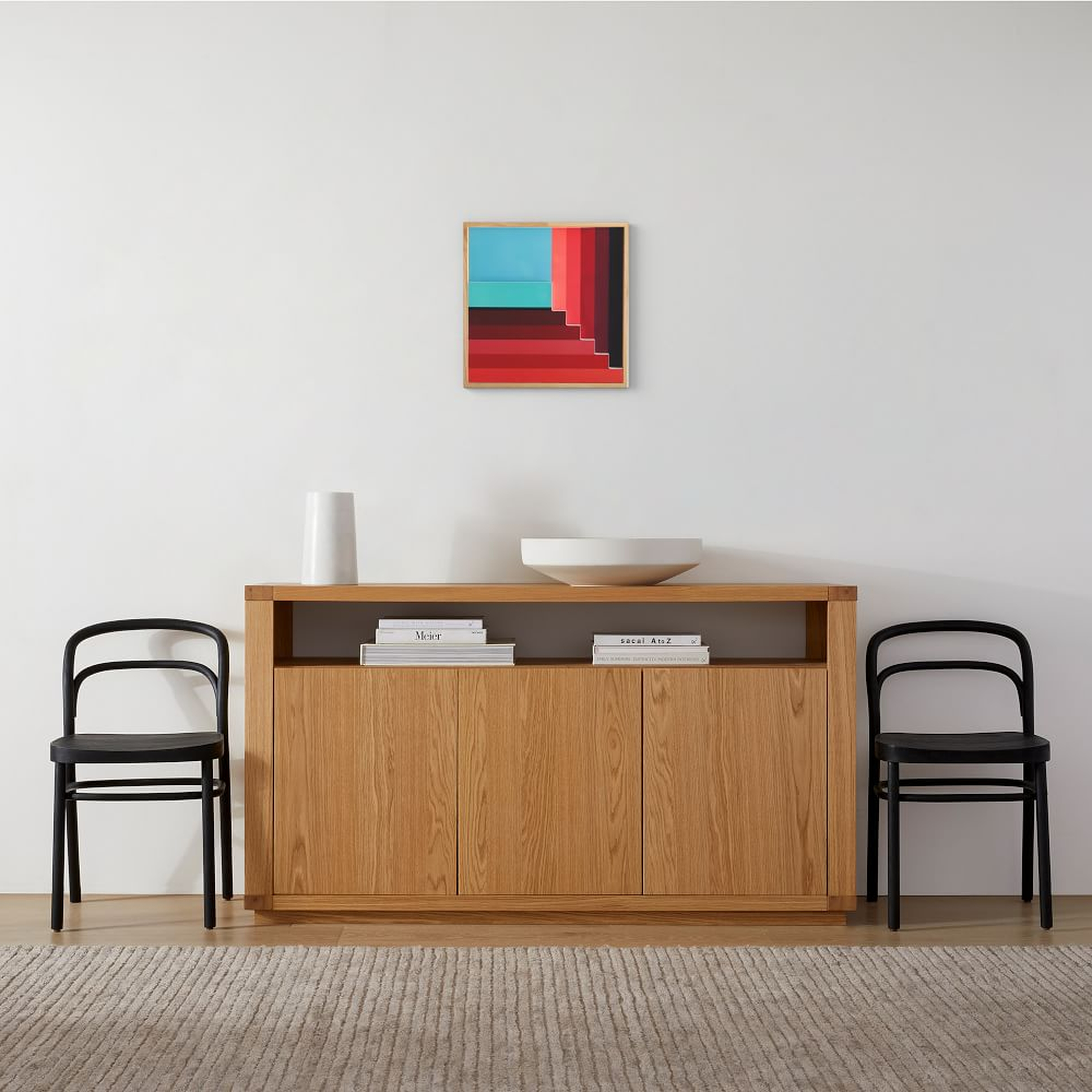 Margo Selby Colorblock Lacquer Wall Art, Red Multi - West Elm