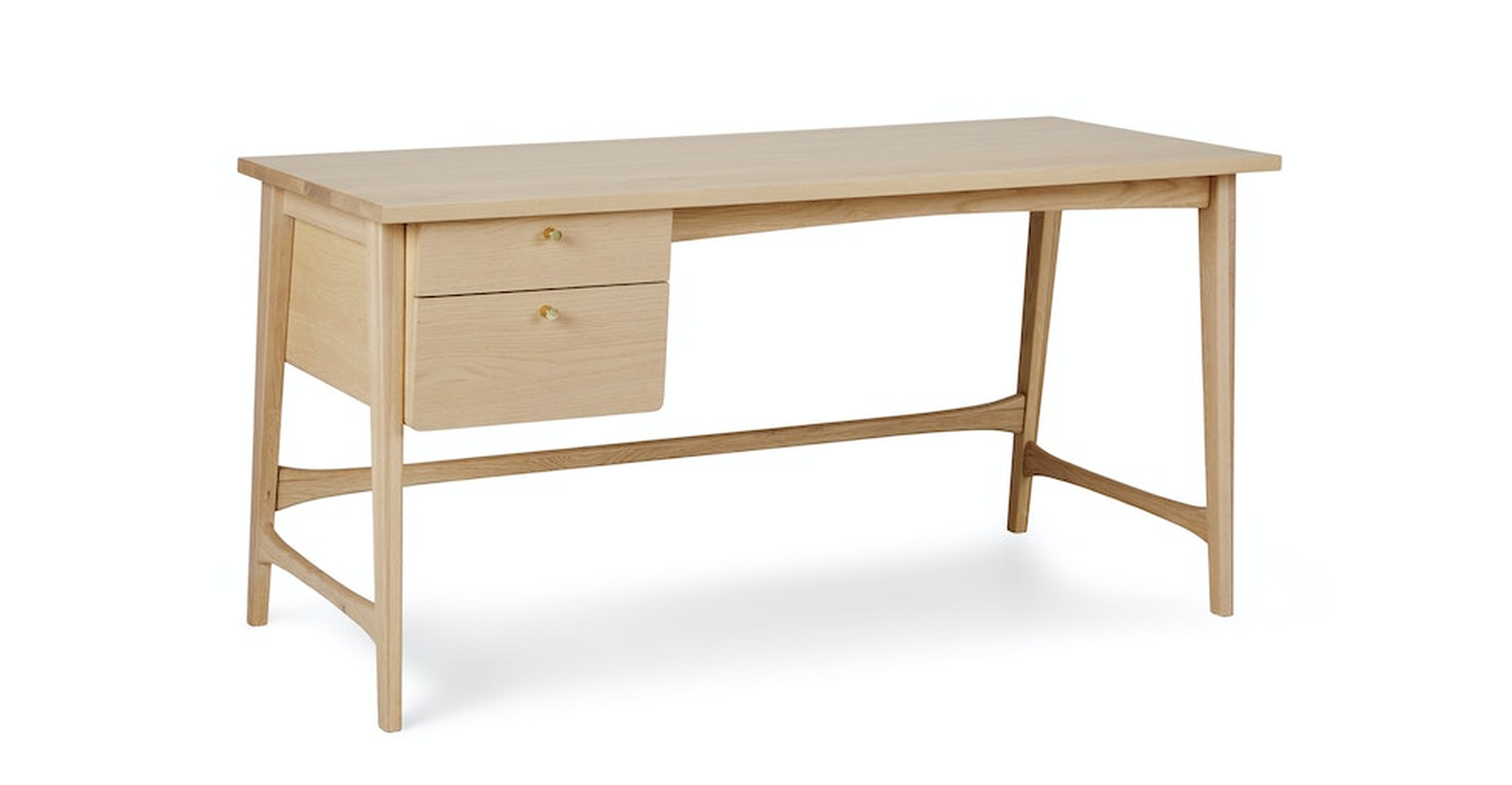 Krossa 58.5" Desk - White Oak - Article
