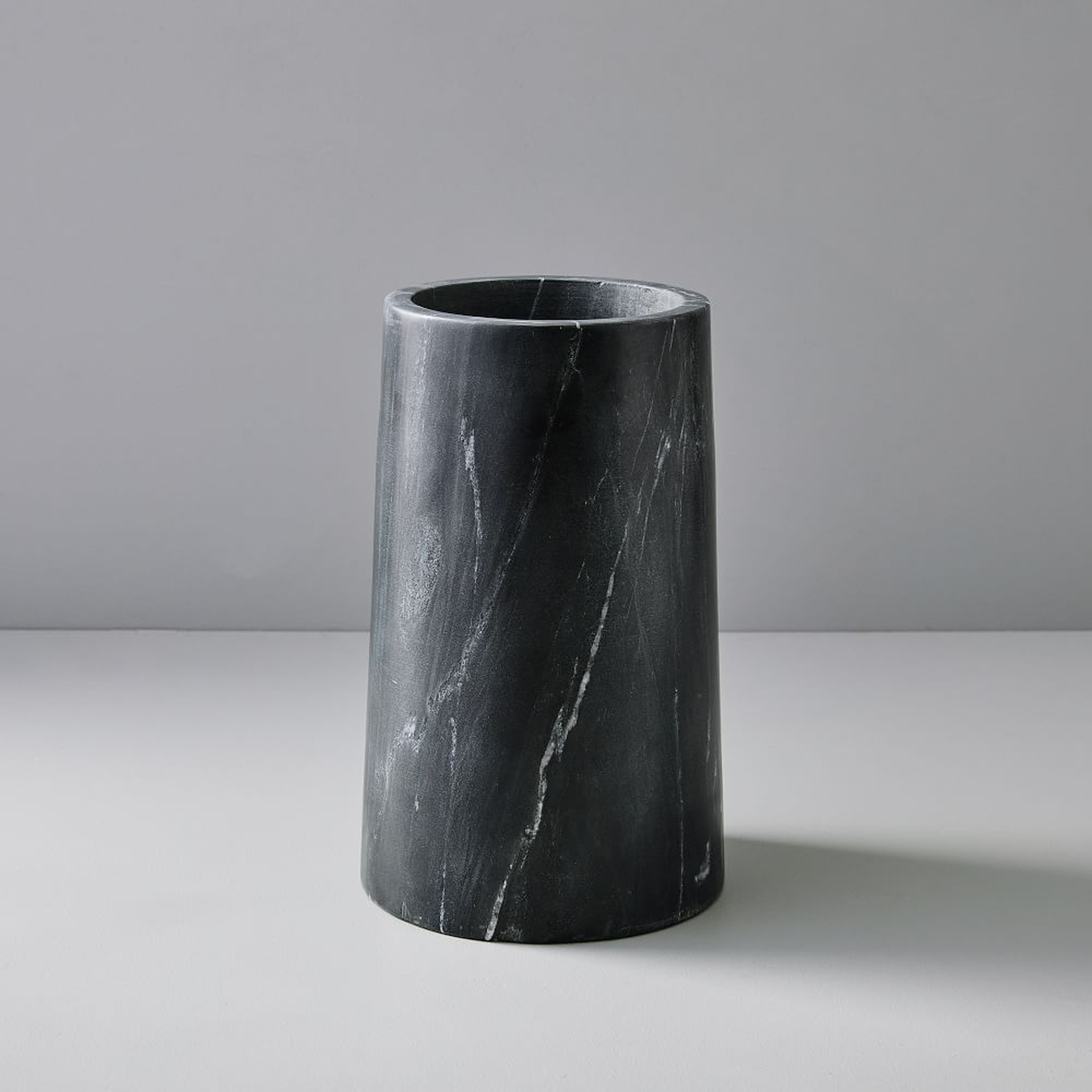 Pure Foundation Marble Vase, Black, Medium - West Elm