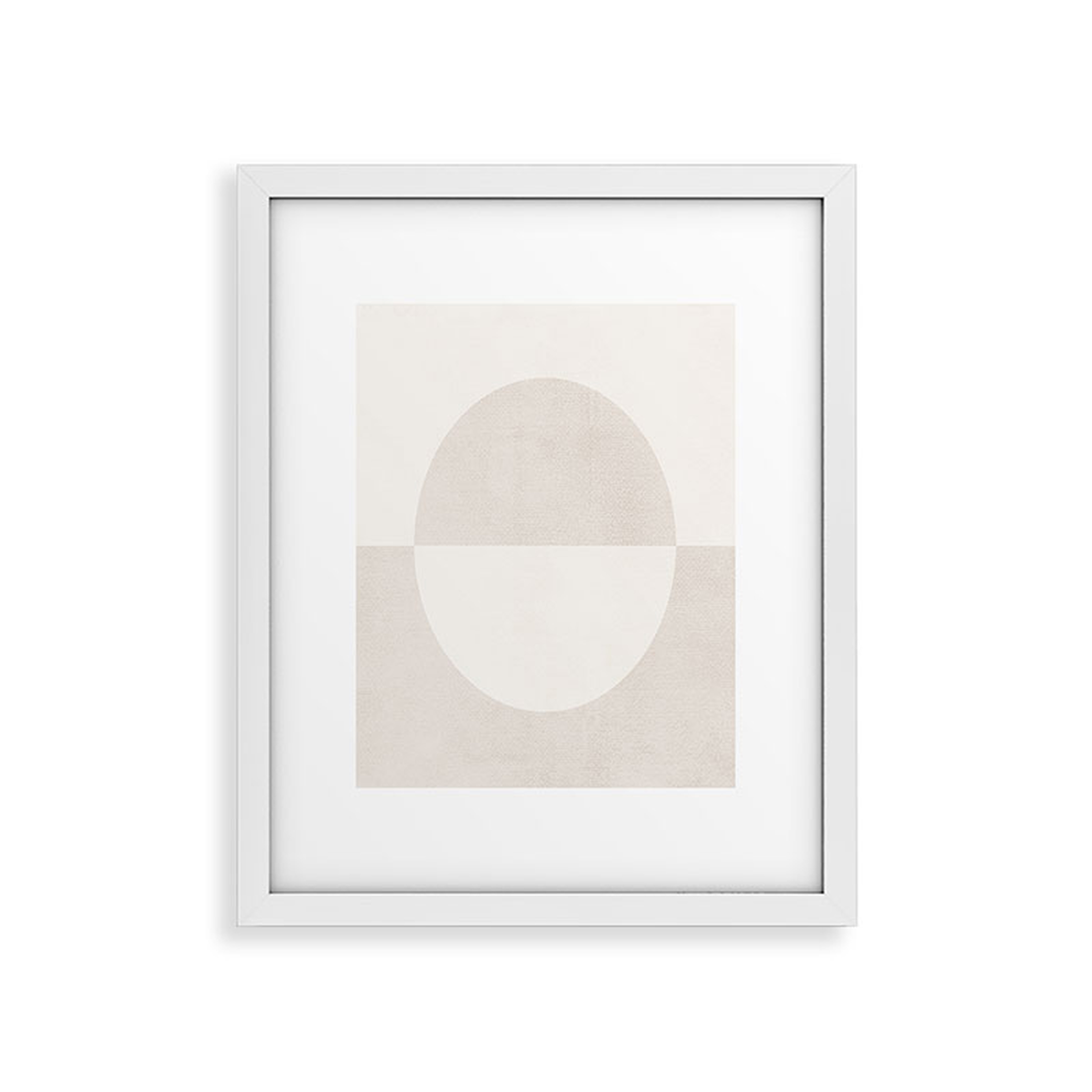 Round by almostmakesperfect - Modern Framed Art Print White 8" x 10" - Wander Print Co.