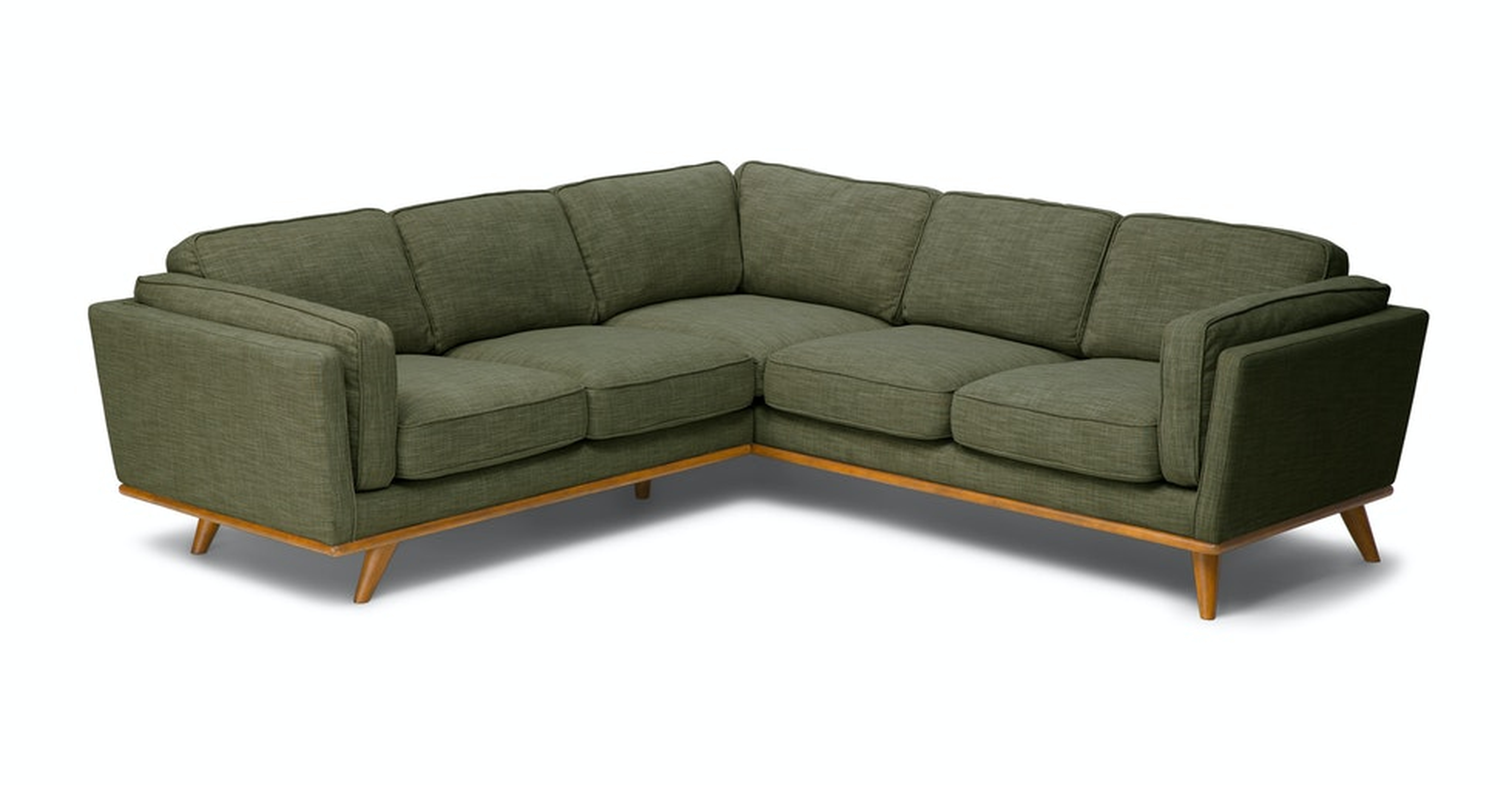 Timber 93" Corner Sectional - Olio Green - Article