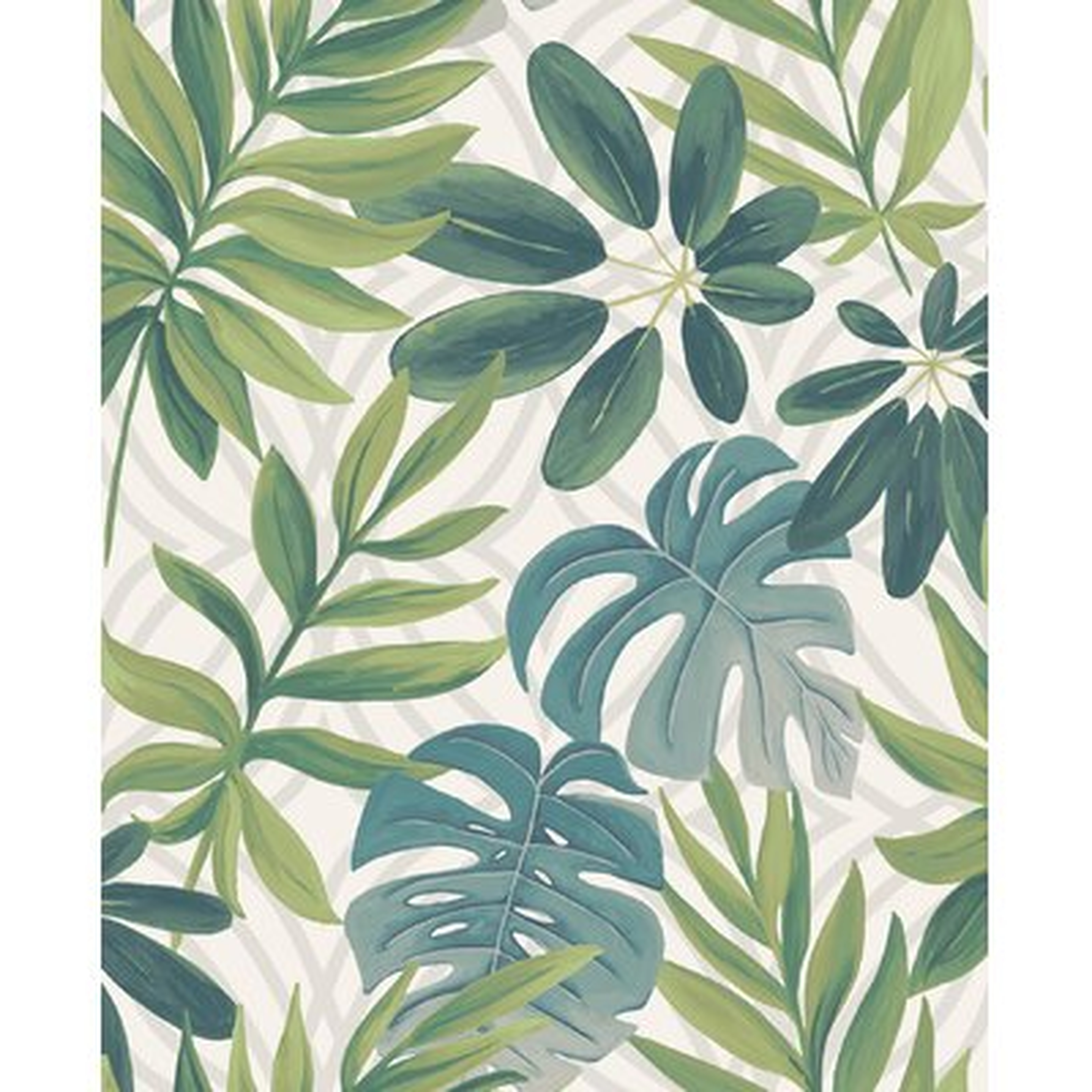 Pendergrass Leaf 33' x 20.5" Wallpaper Roll - AllModern