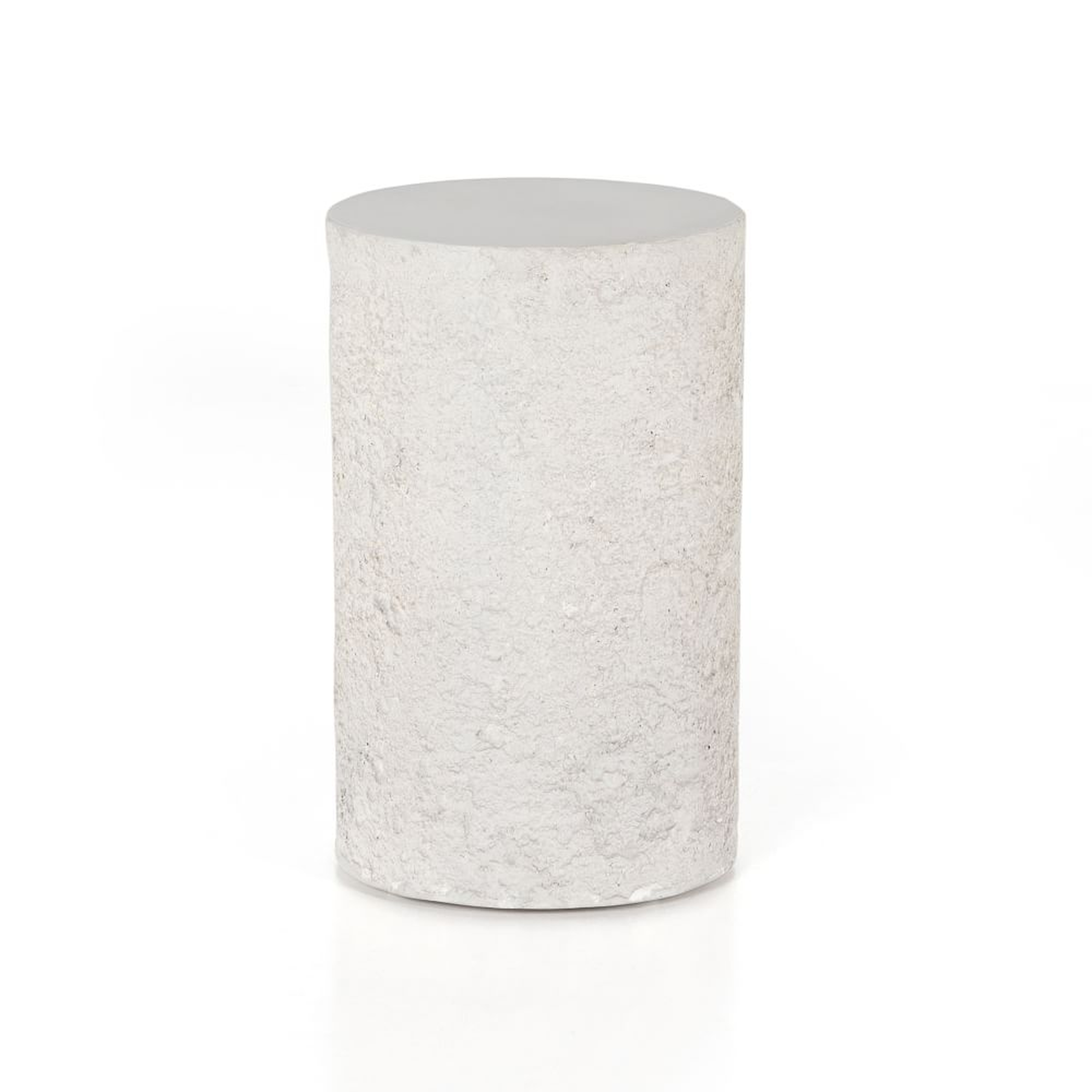 Rounded Outdoor Concrete Side Table - West Elm