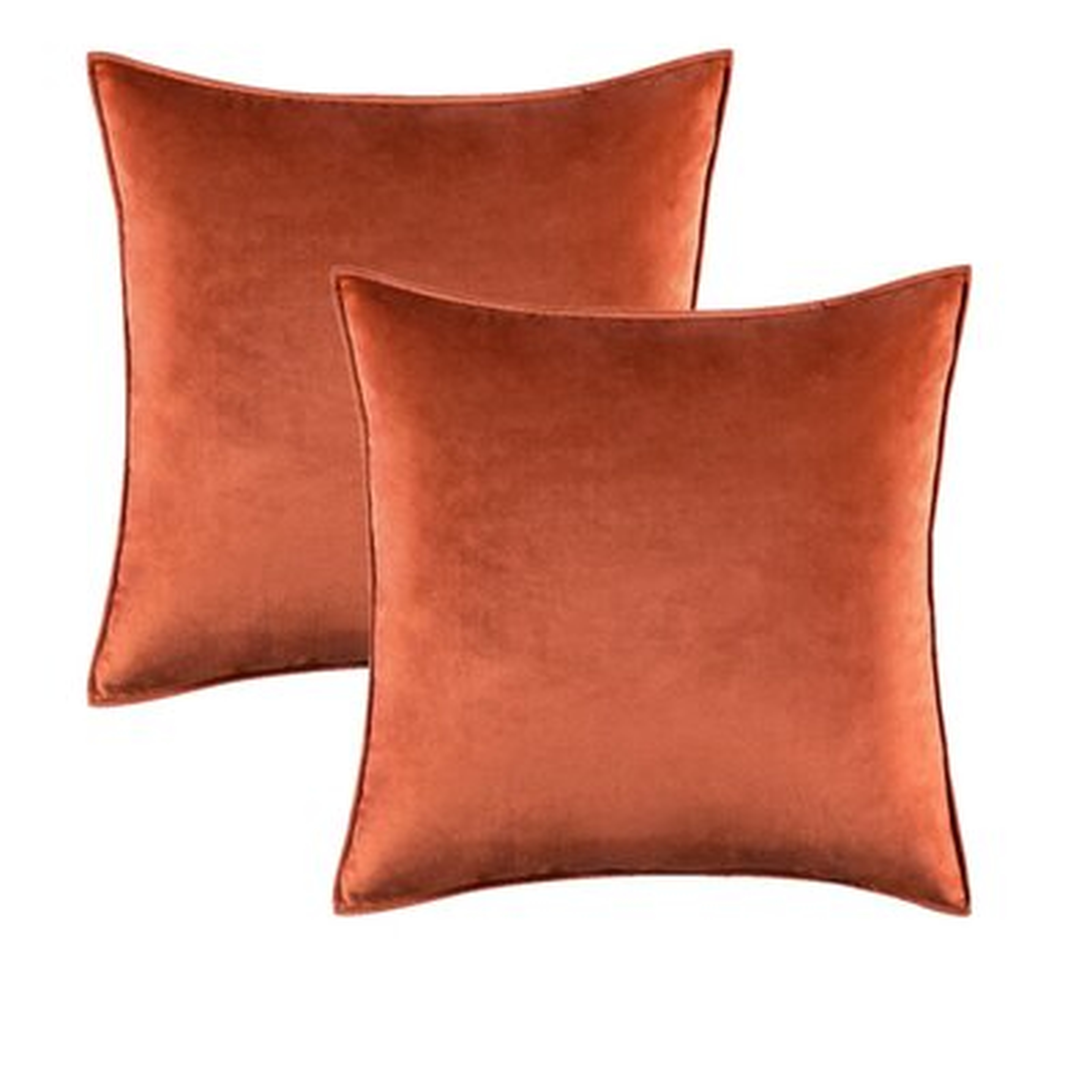 Set Of 2 Throw Velvet Cushion Covers - Wayfair