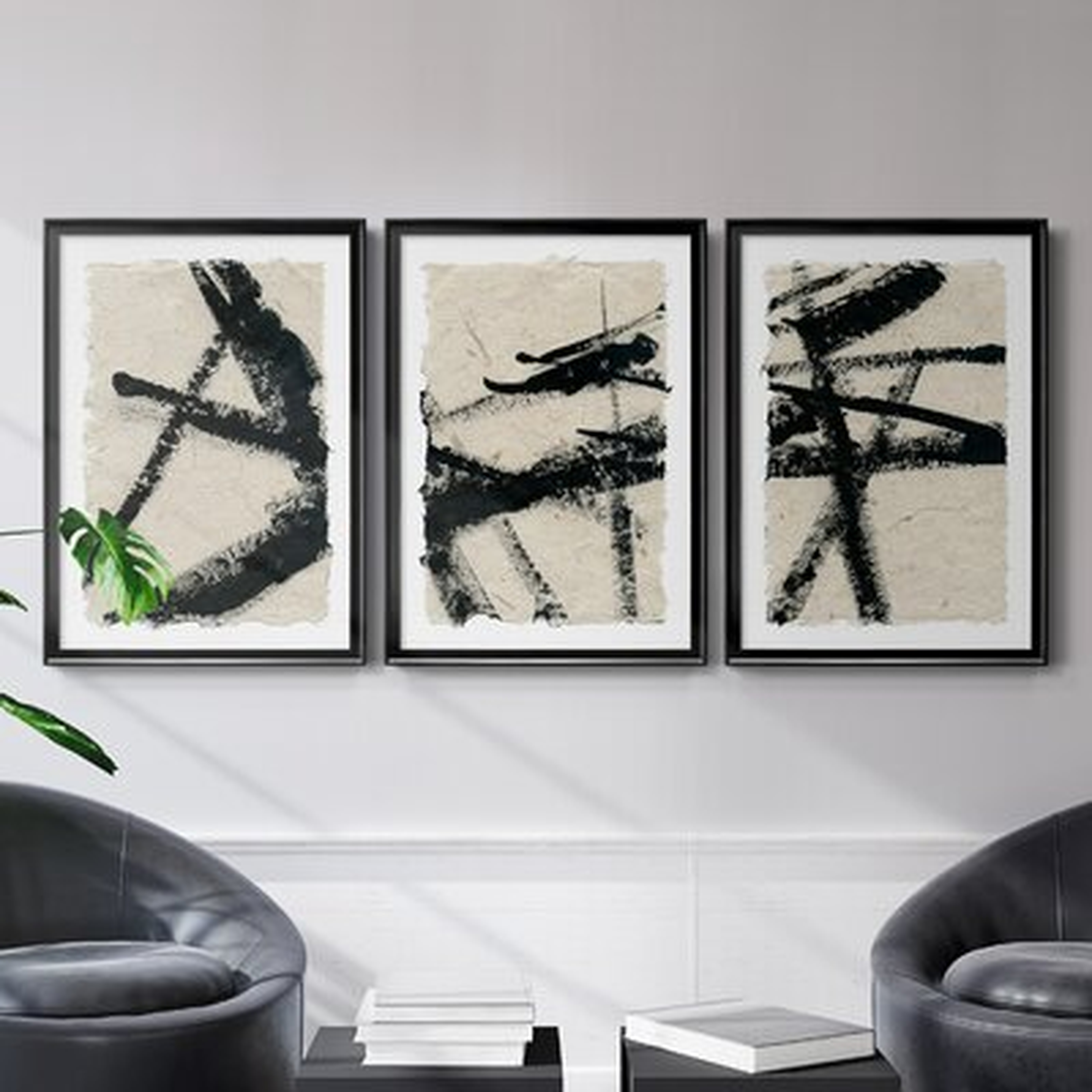 Lines Crossed I Premium Framed Canvas - Ready To Hang - Wayfair