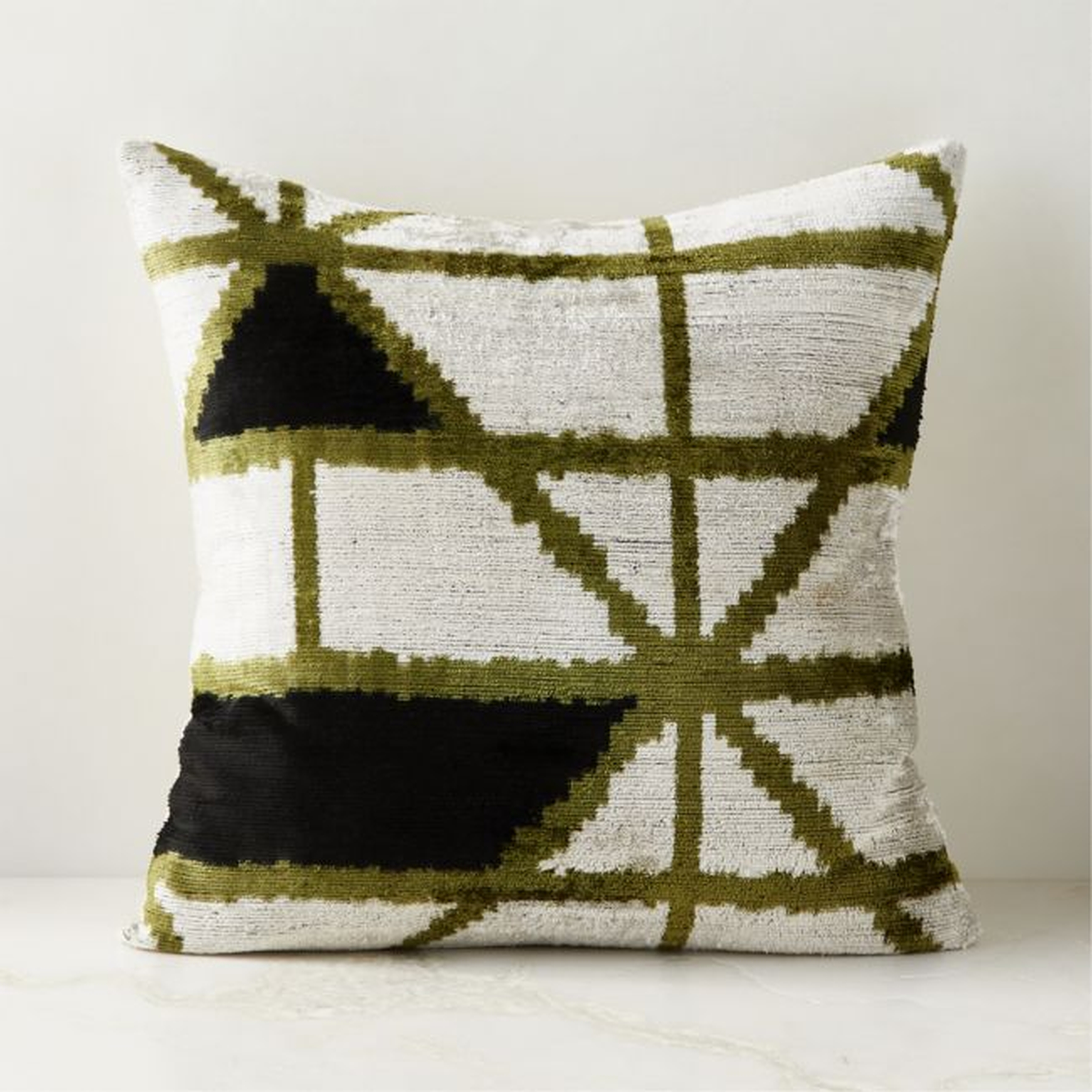 Septime Turkish Silk Throw Pillow Cover 20''x20" - CB2