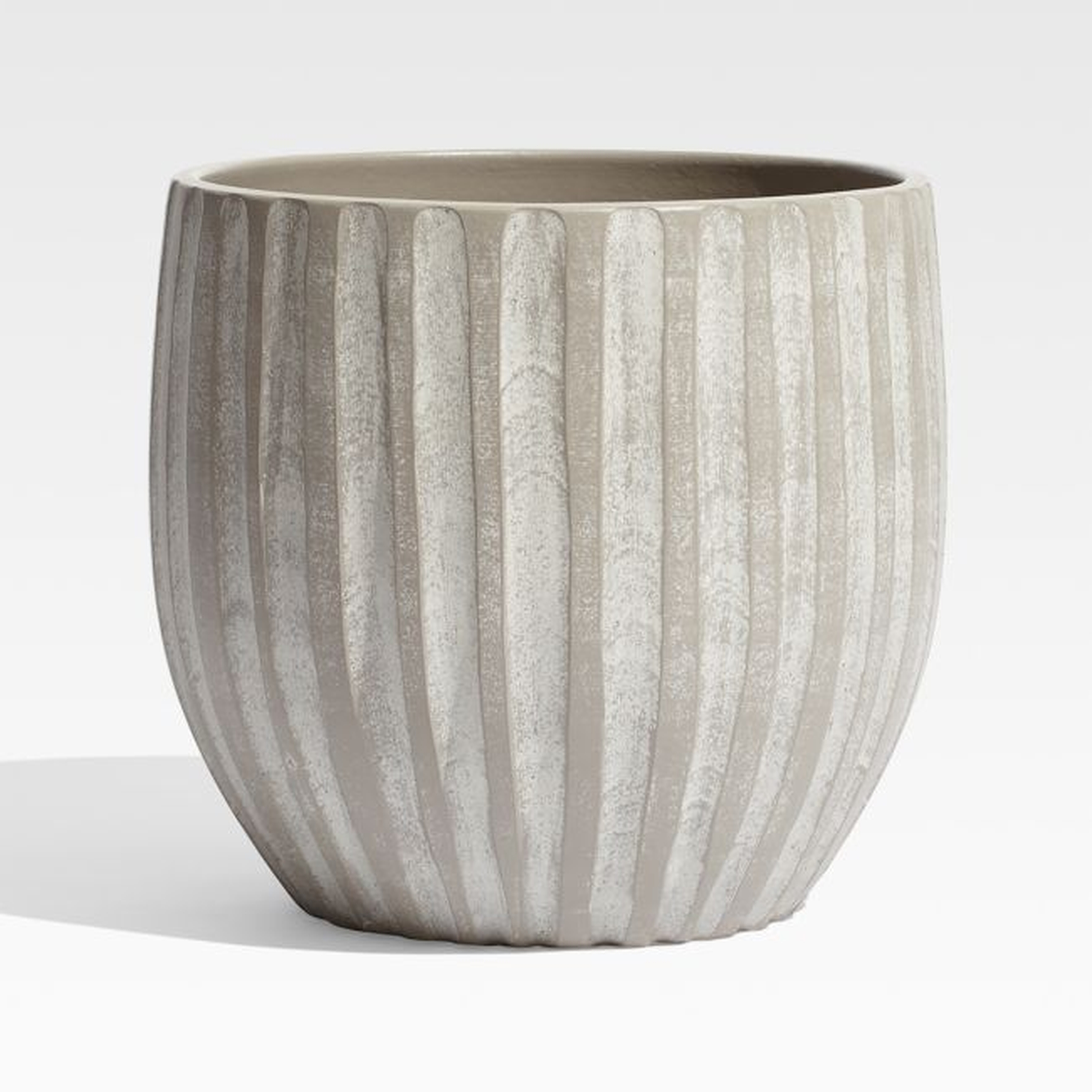Mae Tall Cement Planter - Crate and Barrel