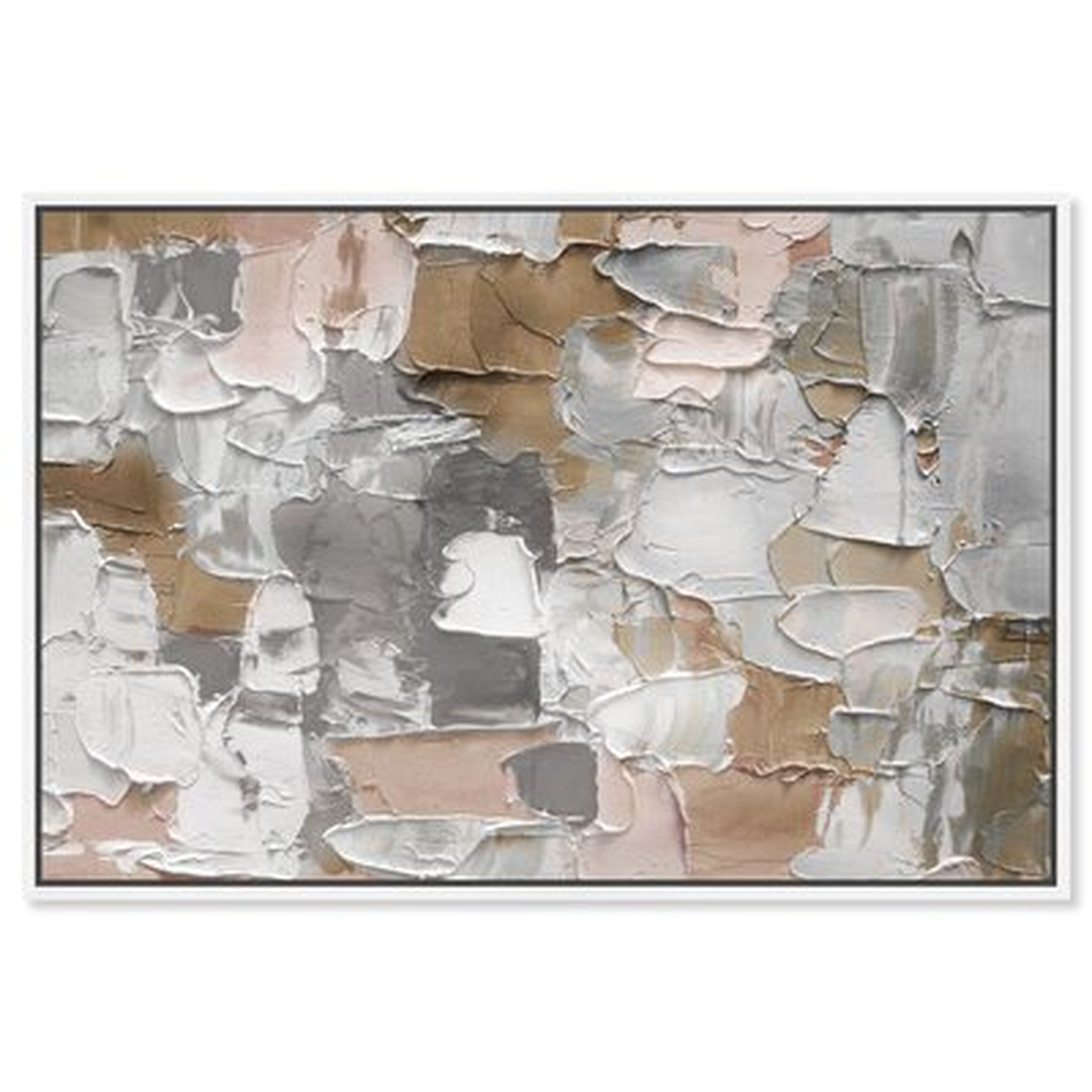 Abstract Mornings in Costa Mesa Grey Textures - Painting Print - Wayfair