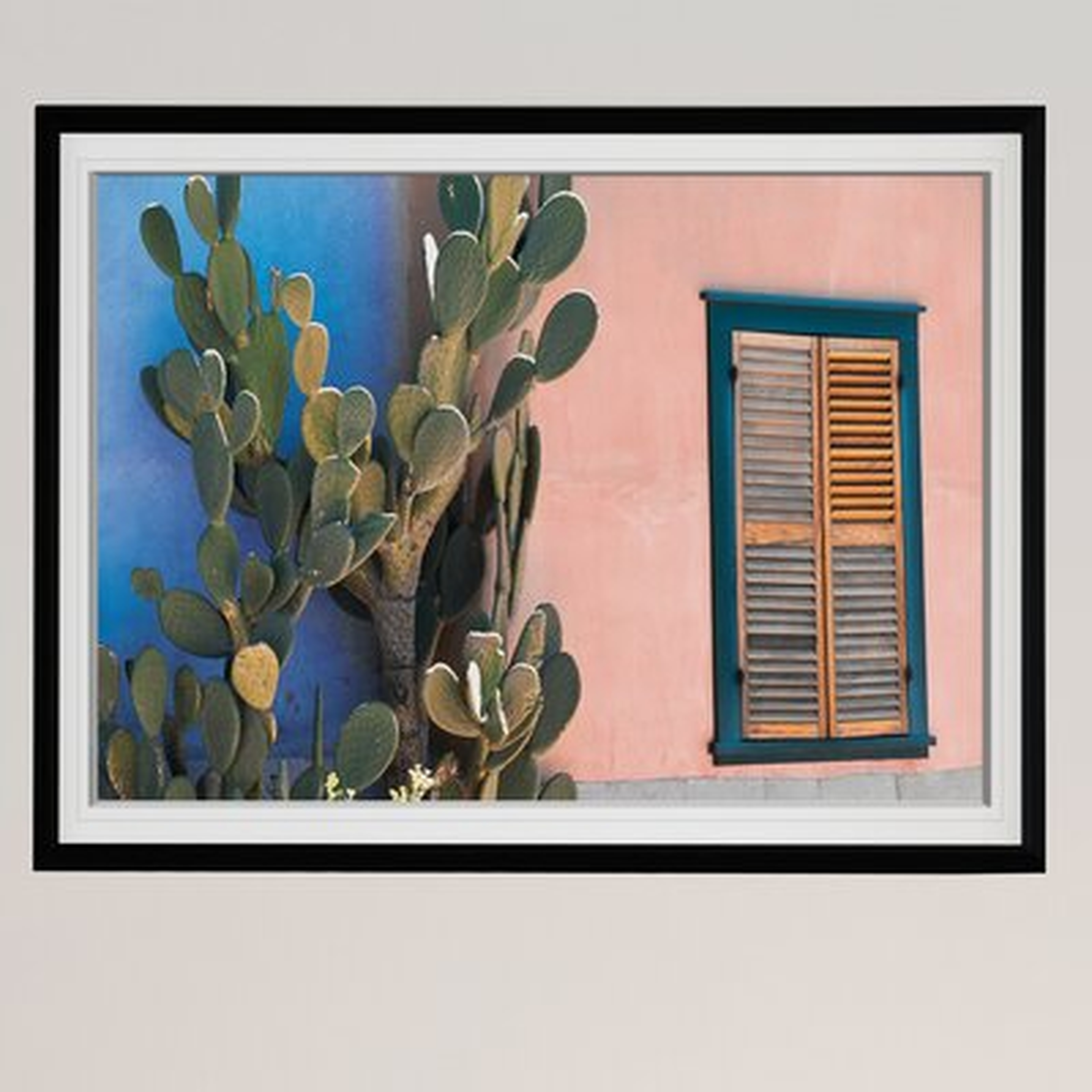 Cactus Profile - Picture Frame Photograph Print on Canvas - AllModern