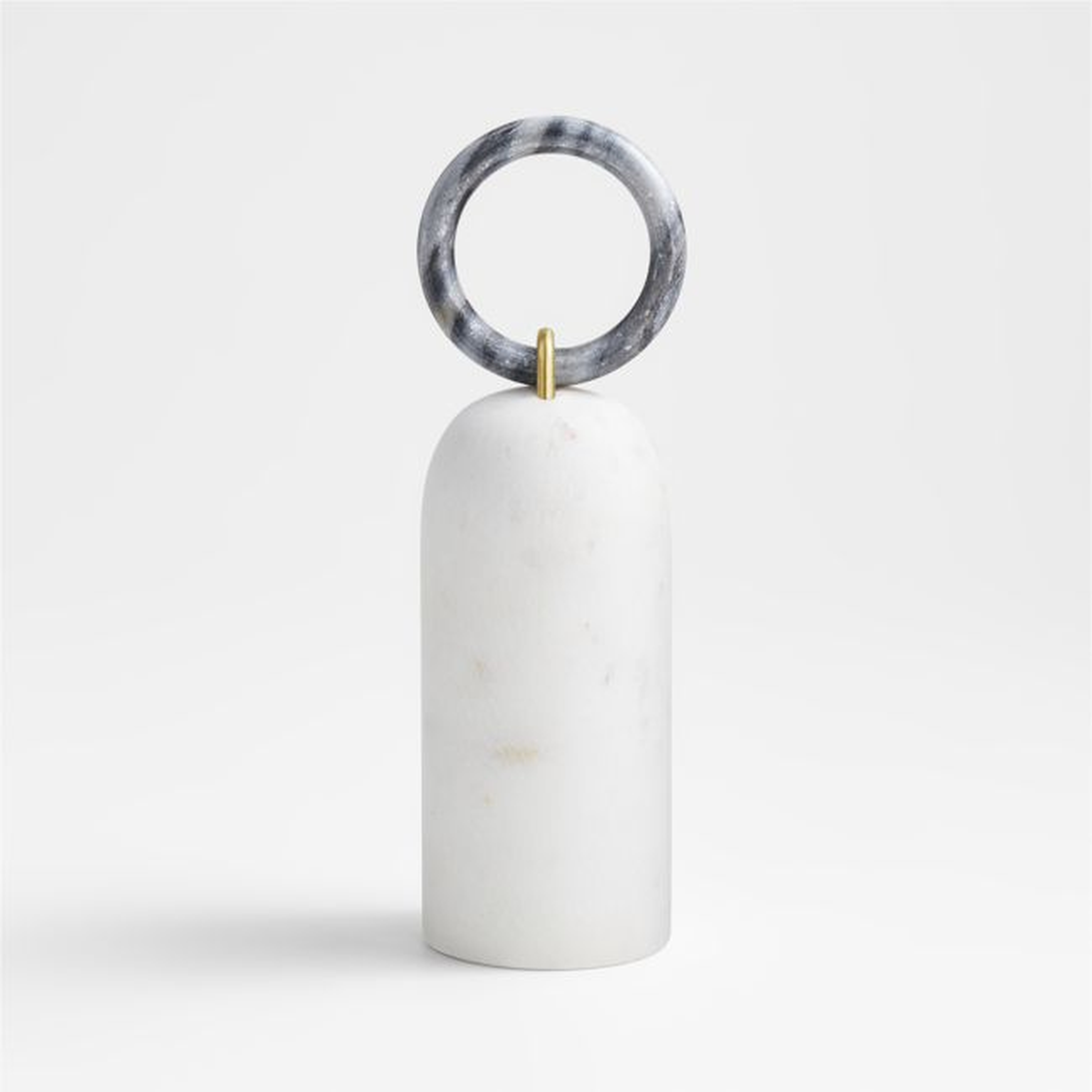 Modern Marble Tabletop Sculpture - Crate and Barrel