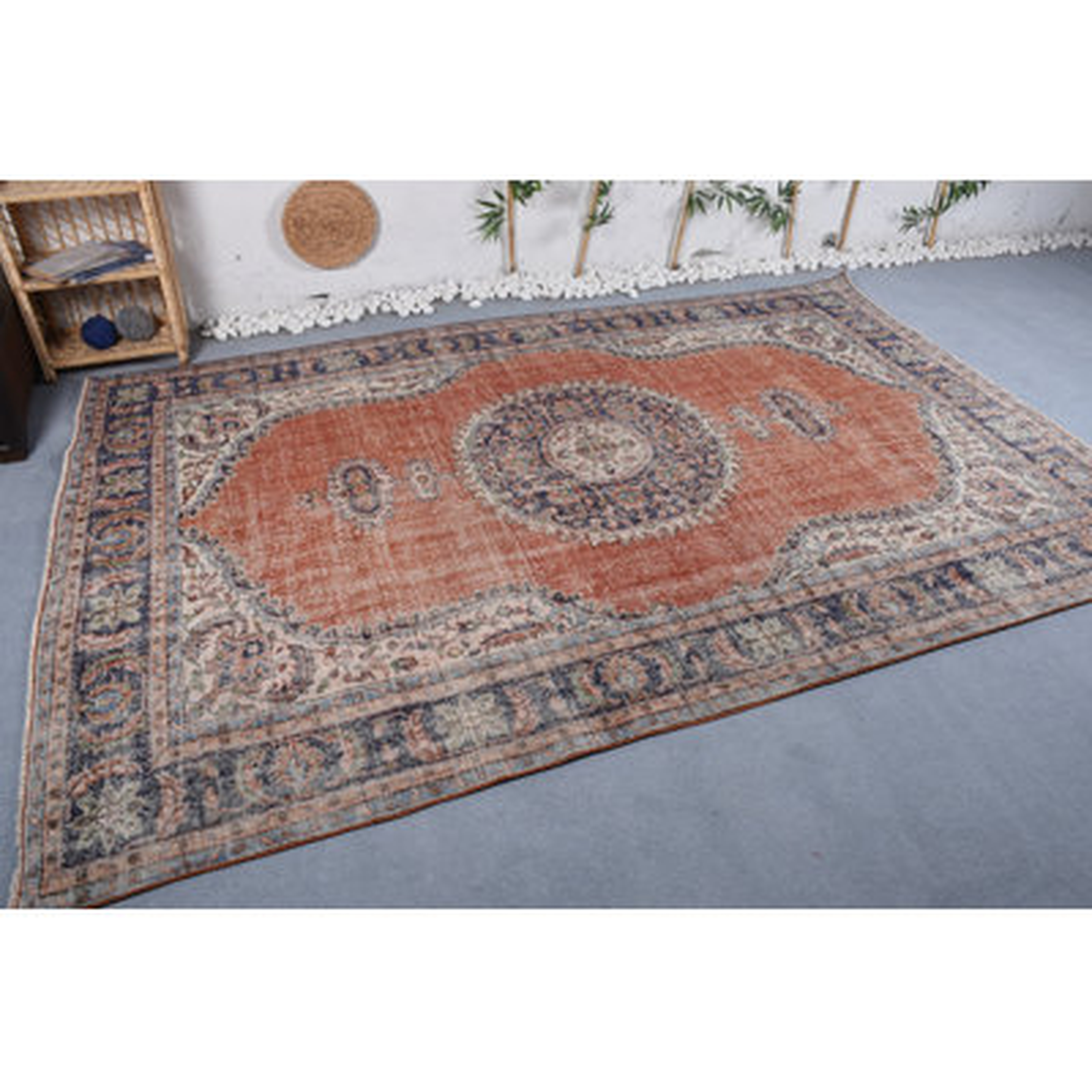 Turkish Rugs, Artistic Rug, Neutral Rugs, Orange Modern Rug, Moroccan Rugs, Vintage Rug, Saloon Rug - Wayfair