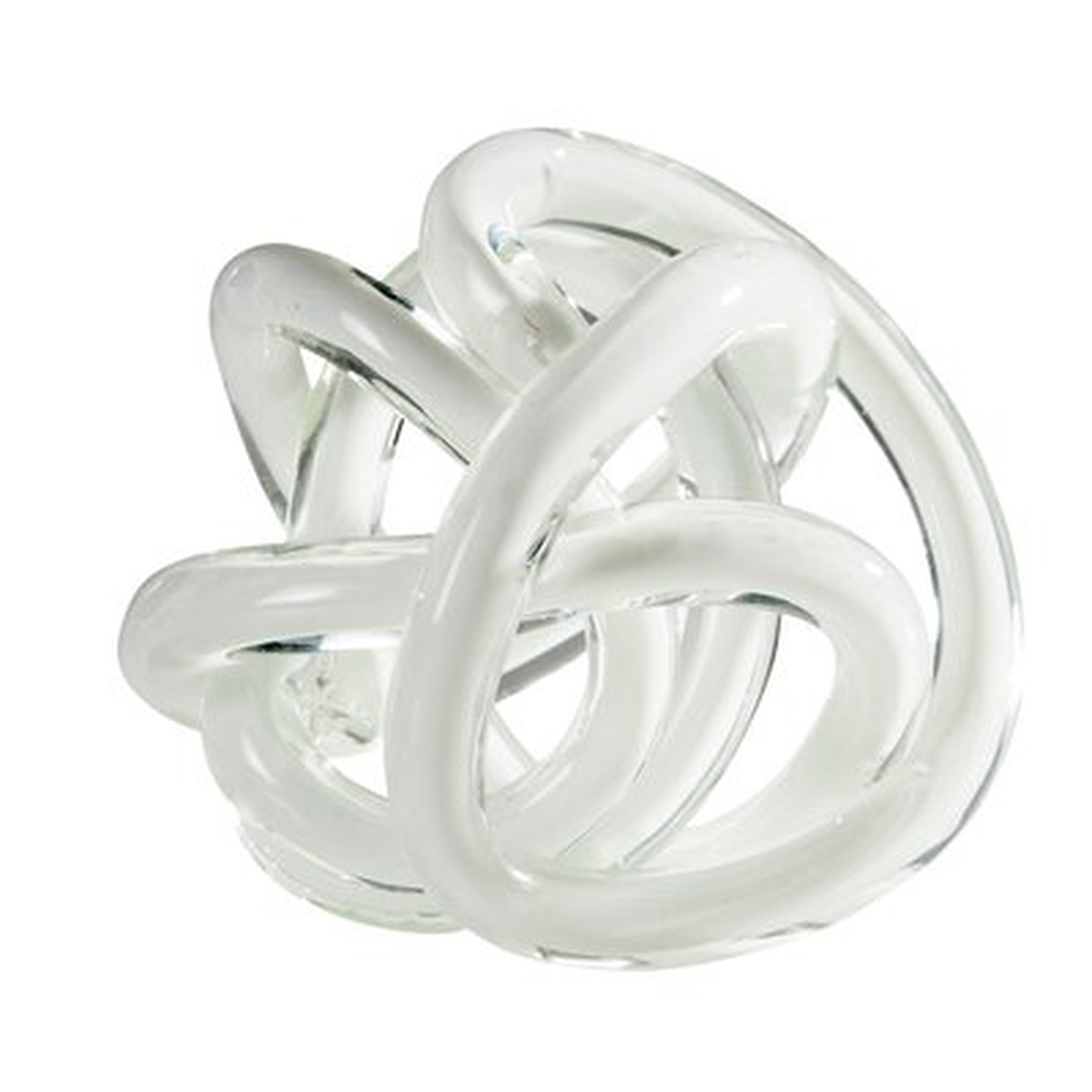 Soledad Orbit Glass Knot Decor Ball - Wayfair