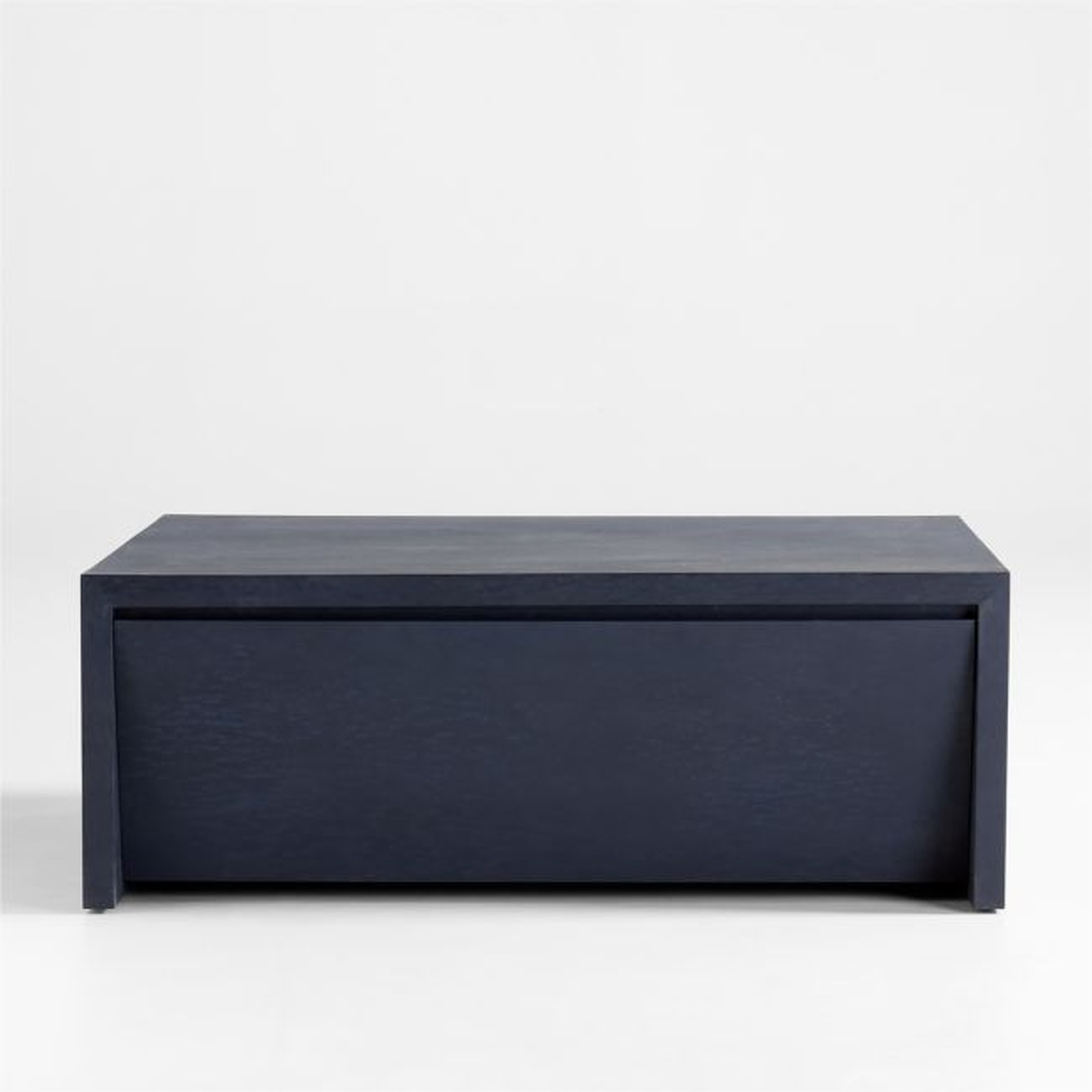 Vander Charcoal Wood Storage Coffee Table - Crate and Barrel