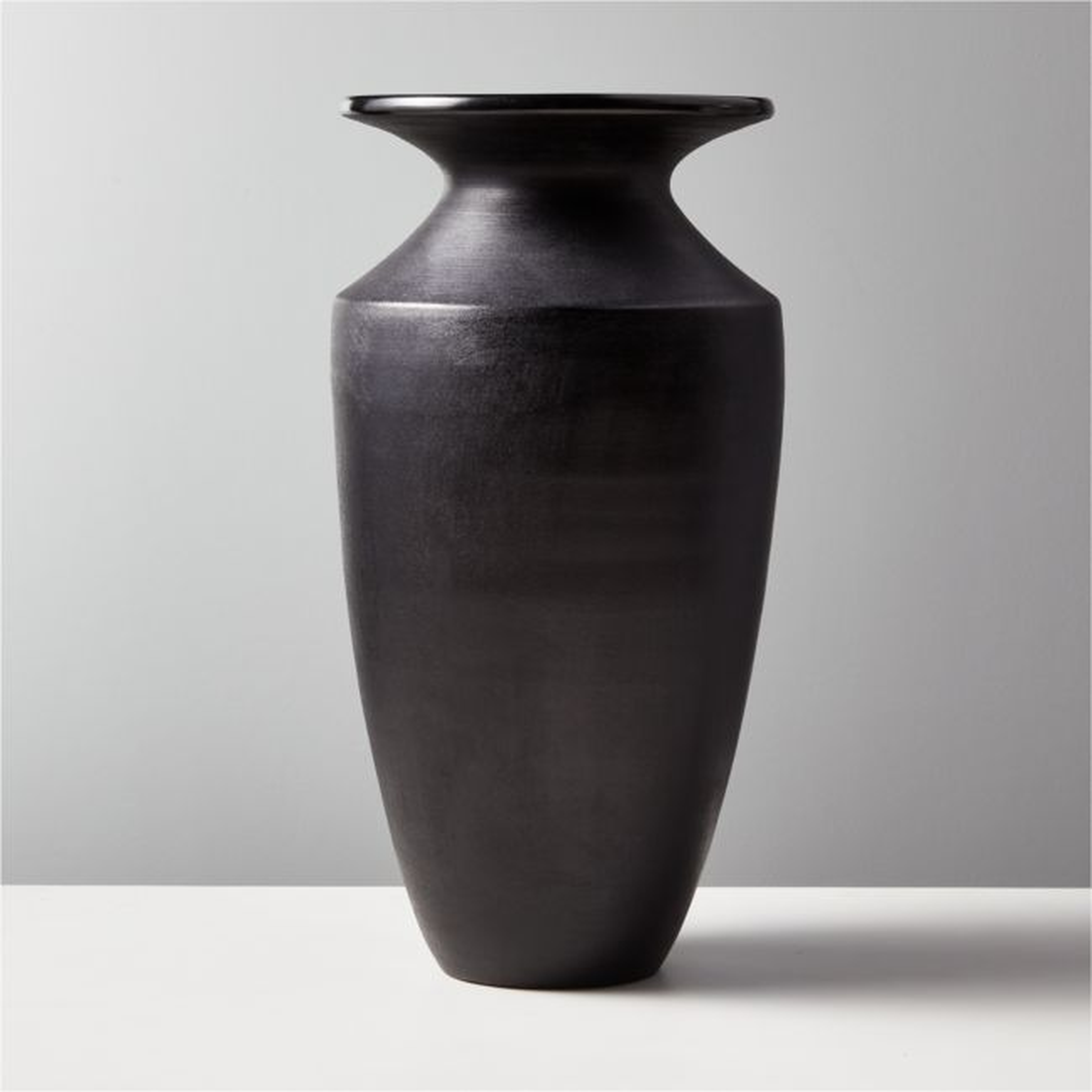Yadira Black Terracotta Vase - CB2
