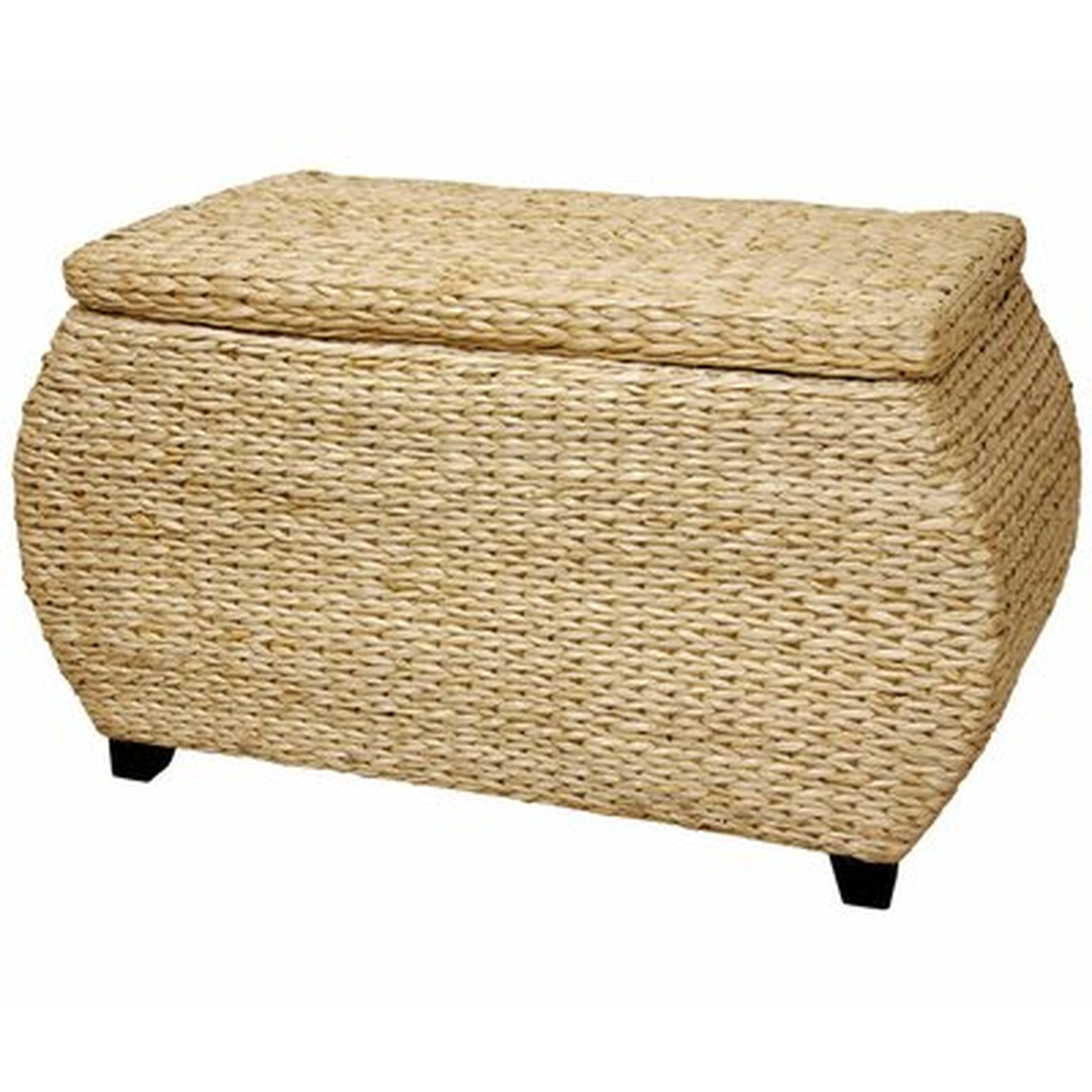 Rush Grass Storage Wicker Box - Wayfair