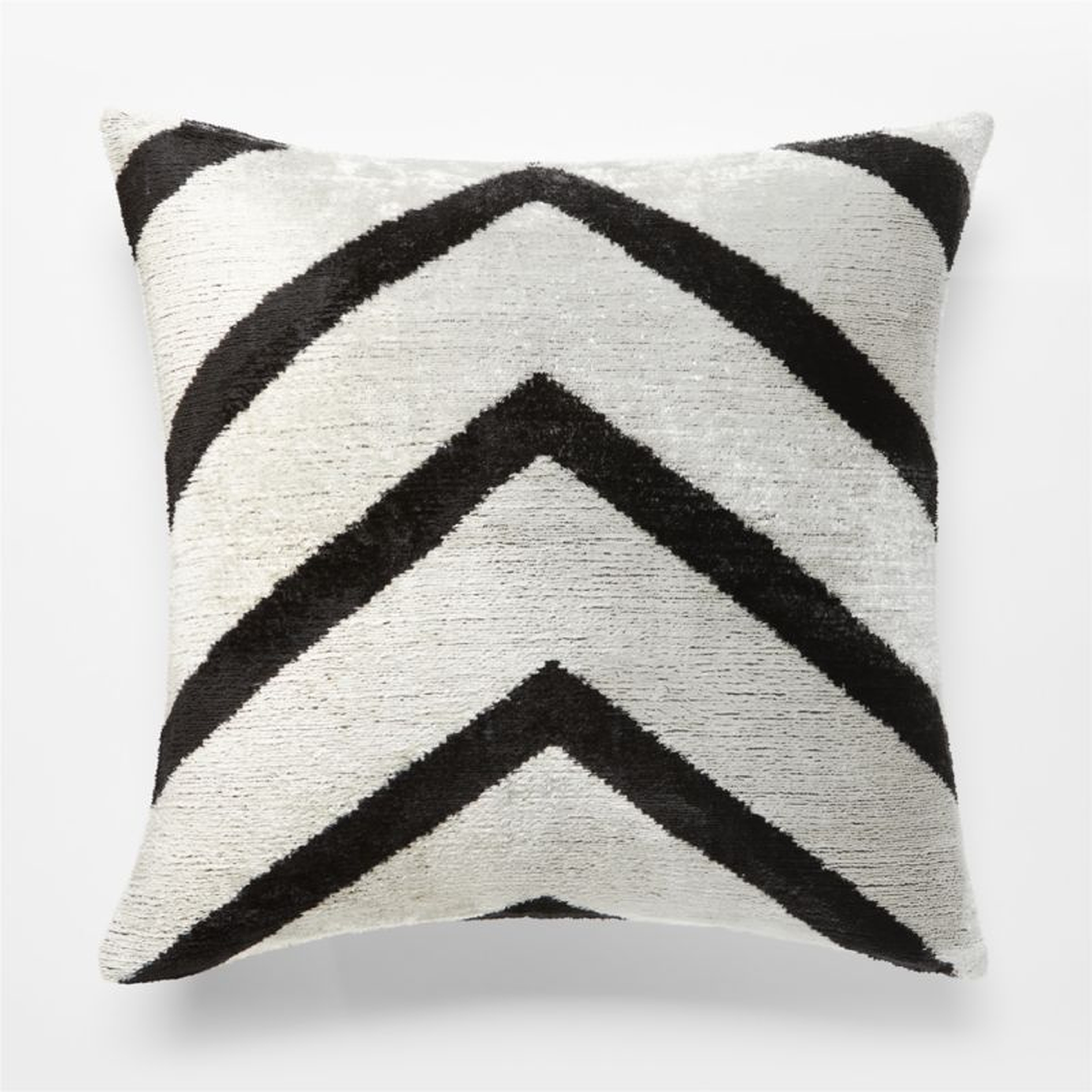 Balance Turkish Silk Throw Pillow with Feather-Down Insert 20"x20" - CB2