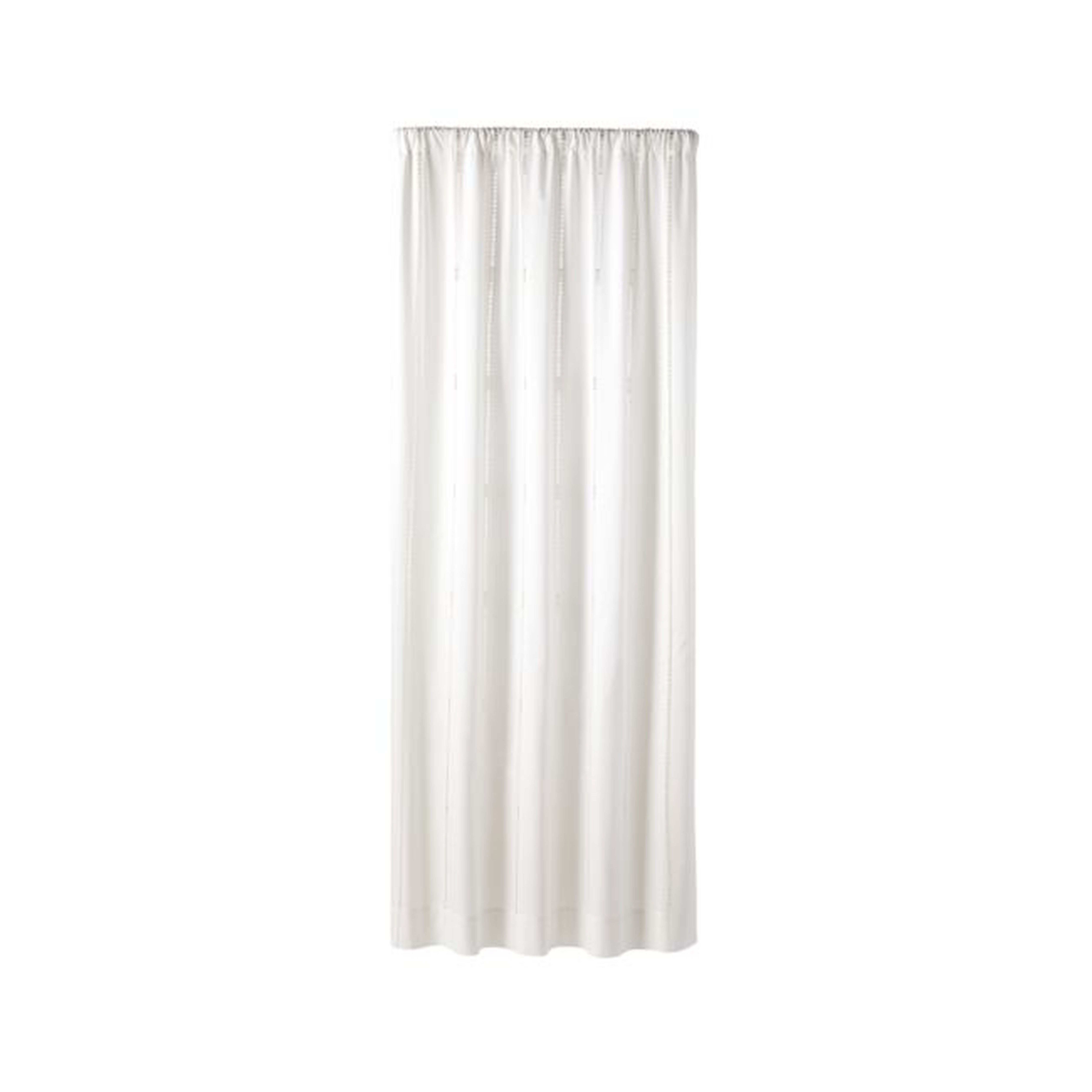 Eyelet White Curtain Panel 50" x 96" - Crate and Barrel