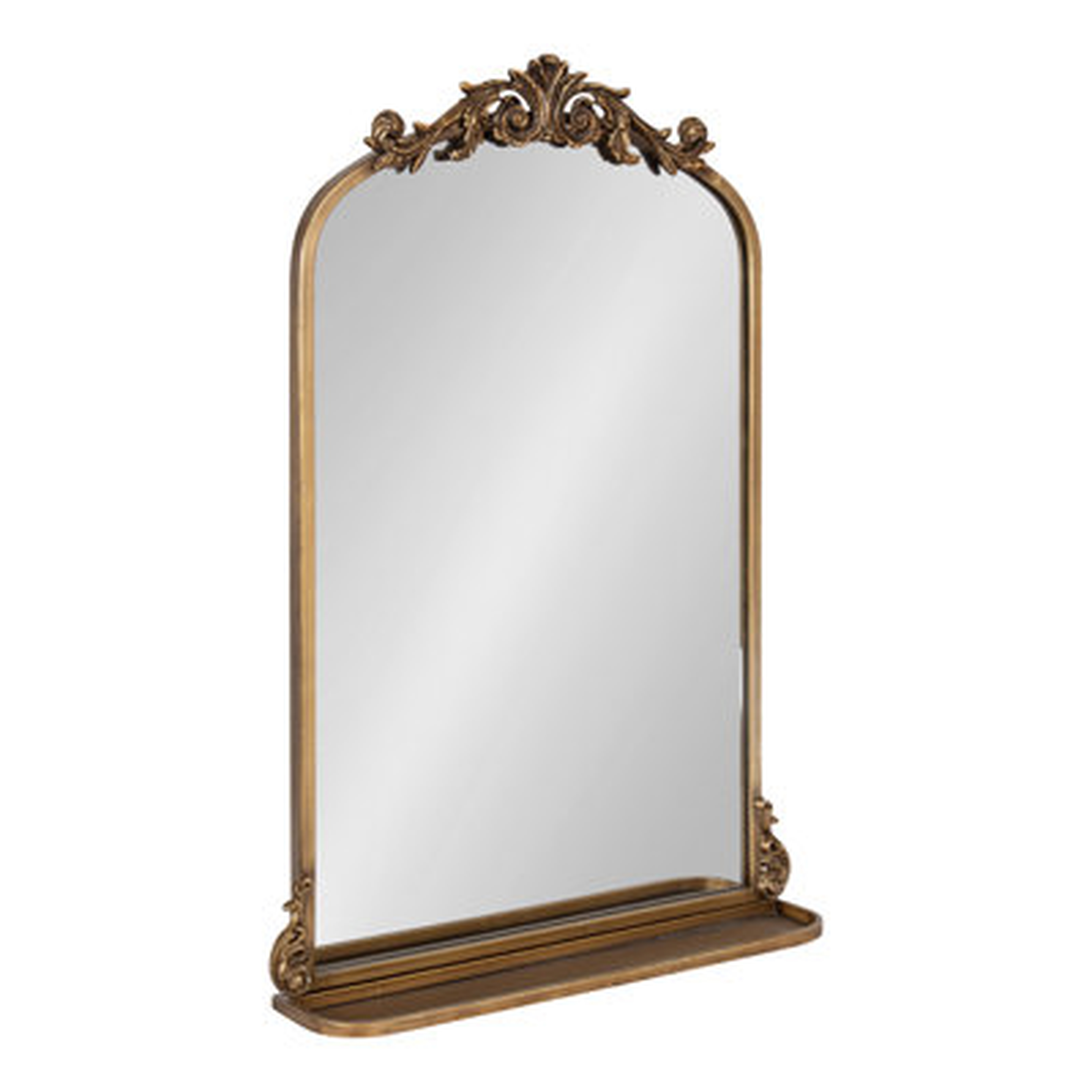 Darby Home Co Arendahl Traditional Arch Mirror With Shelf 21X32 Black - Wayfair