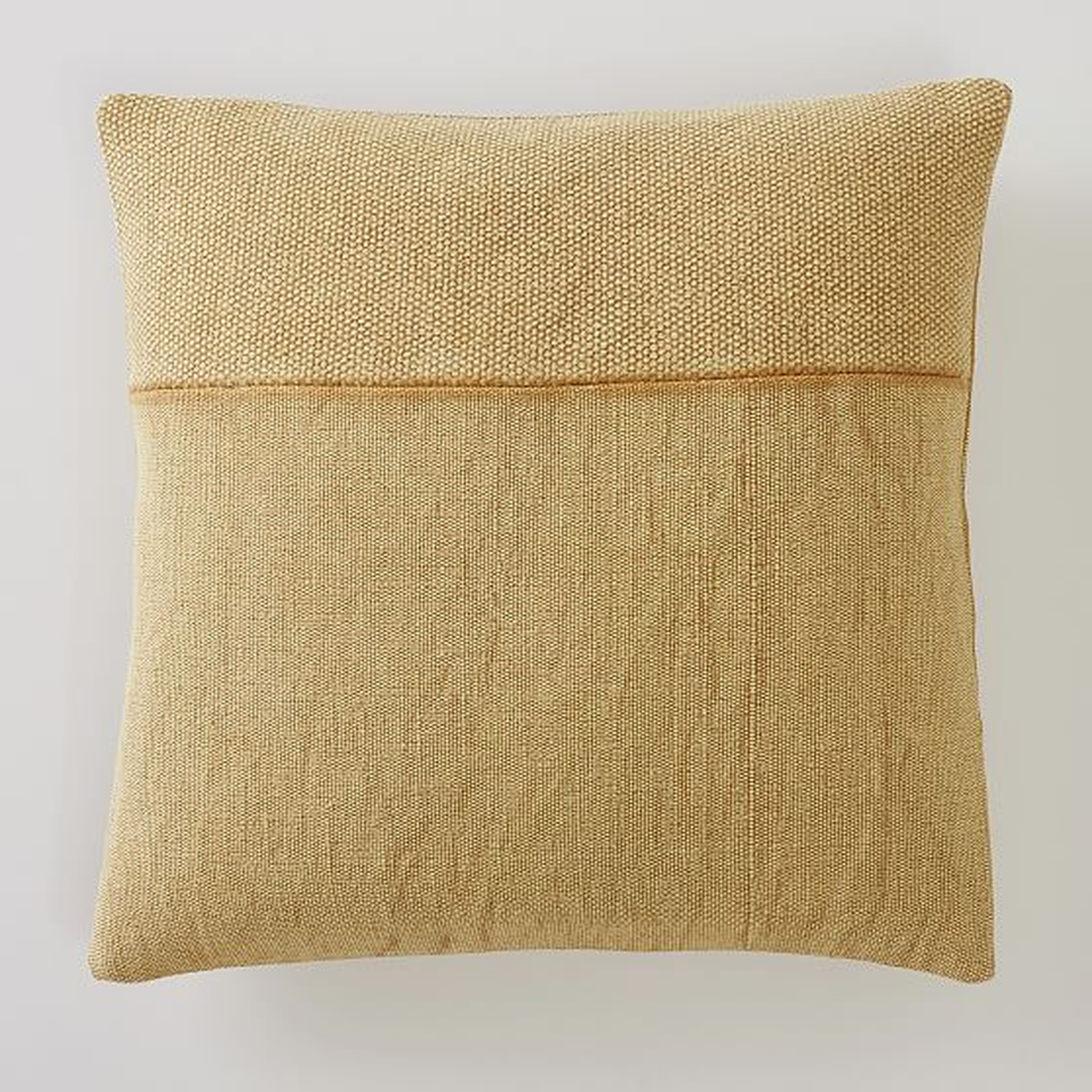 Cotton Canvas Pillow Cover, 18X18, Horseradish - West Elm
