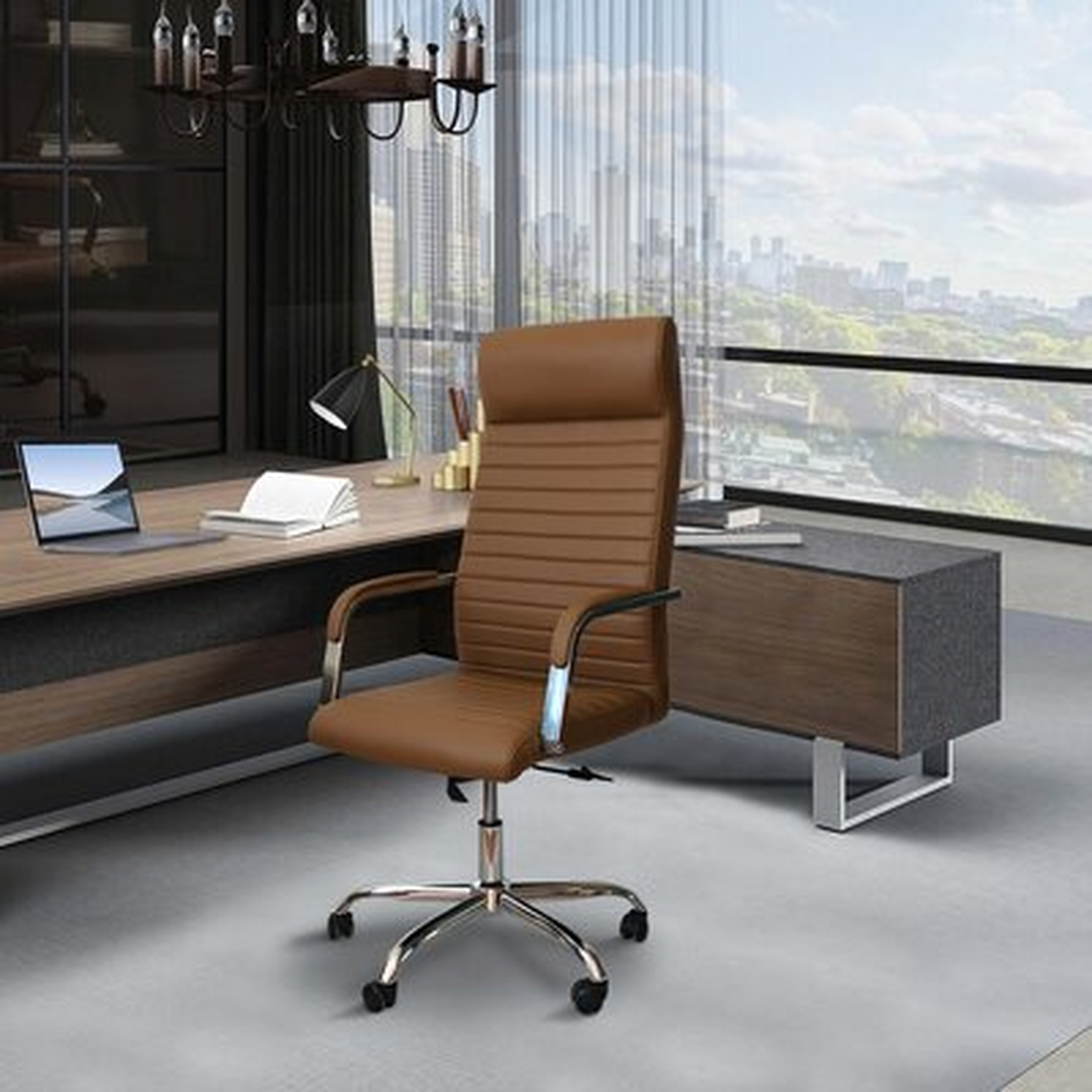Adjustable Horizontal Ribbed Executive Chair - Wayfair