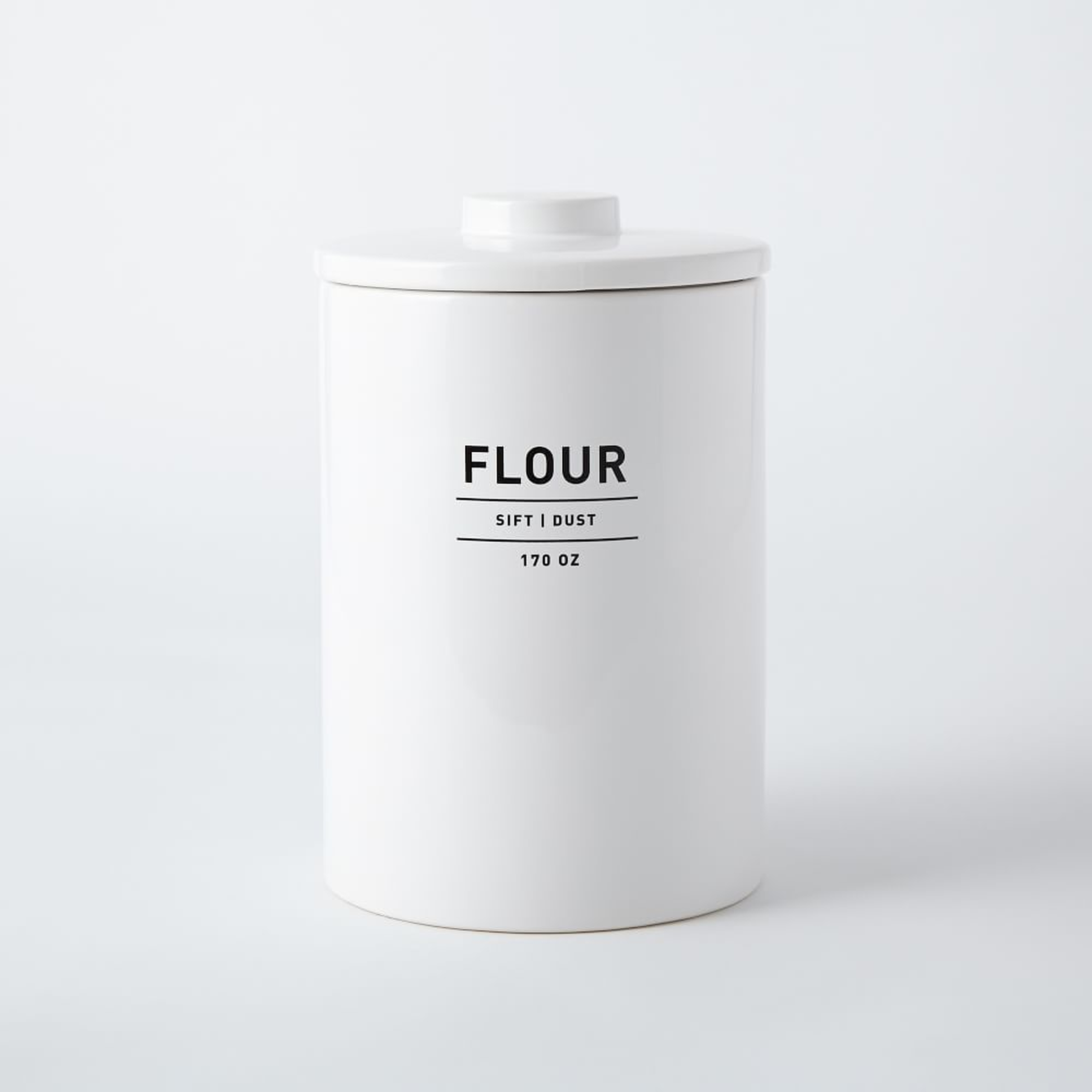 Utility Kitchen Collection, Flour Canister, White - West Elm