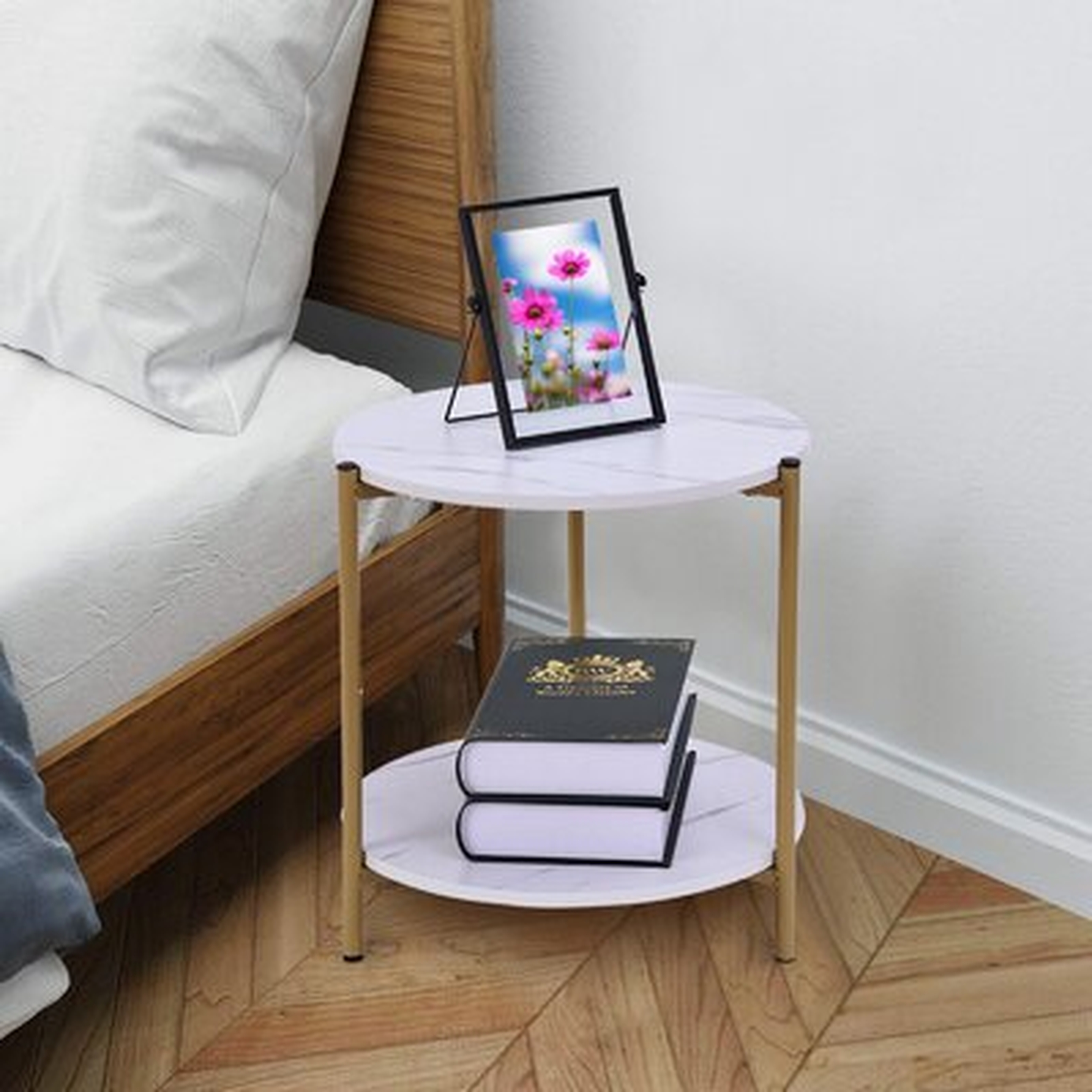 Sauval 3 Legs End Table with Storage - Wayfair