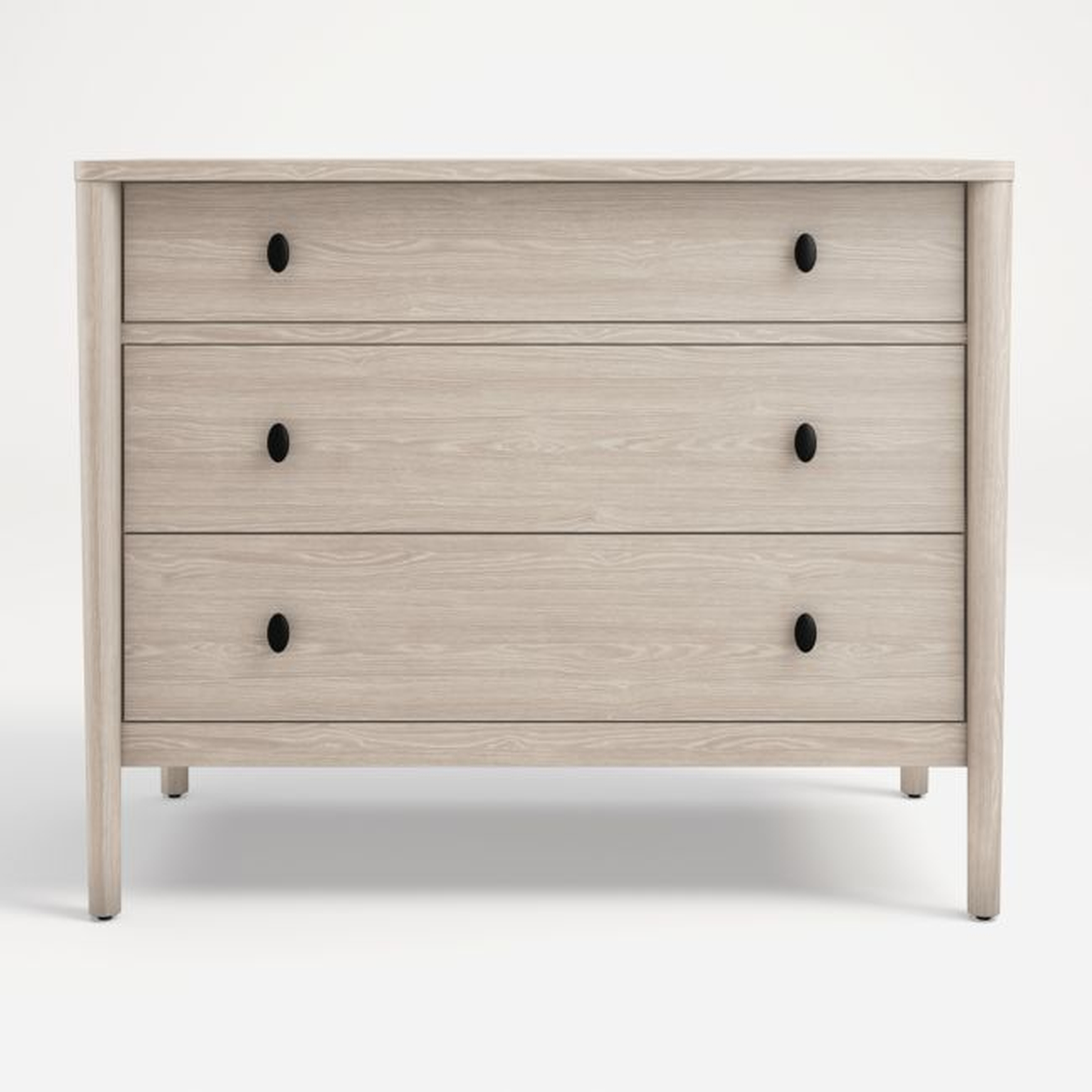 Gia Pickled Oak 3-Drawer Chest - Crate and Barrel