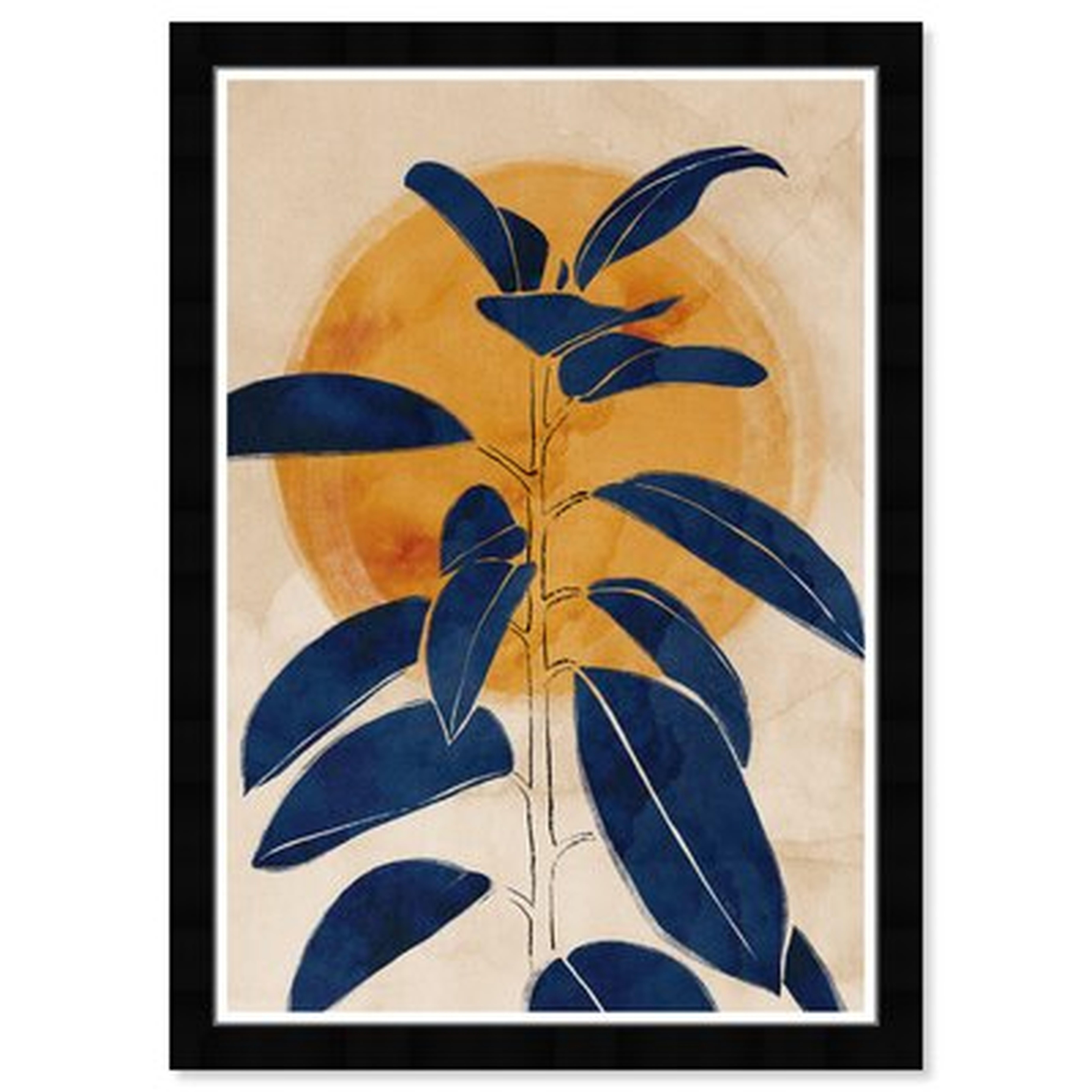 Floral & Botanical Blue Sprout Botanicals, Picture Frame Painting - Wayfair