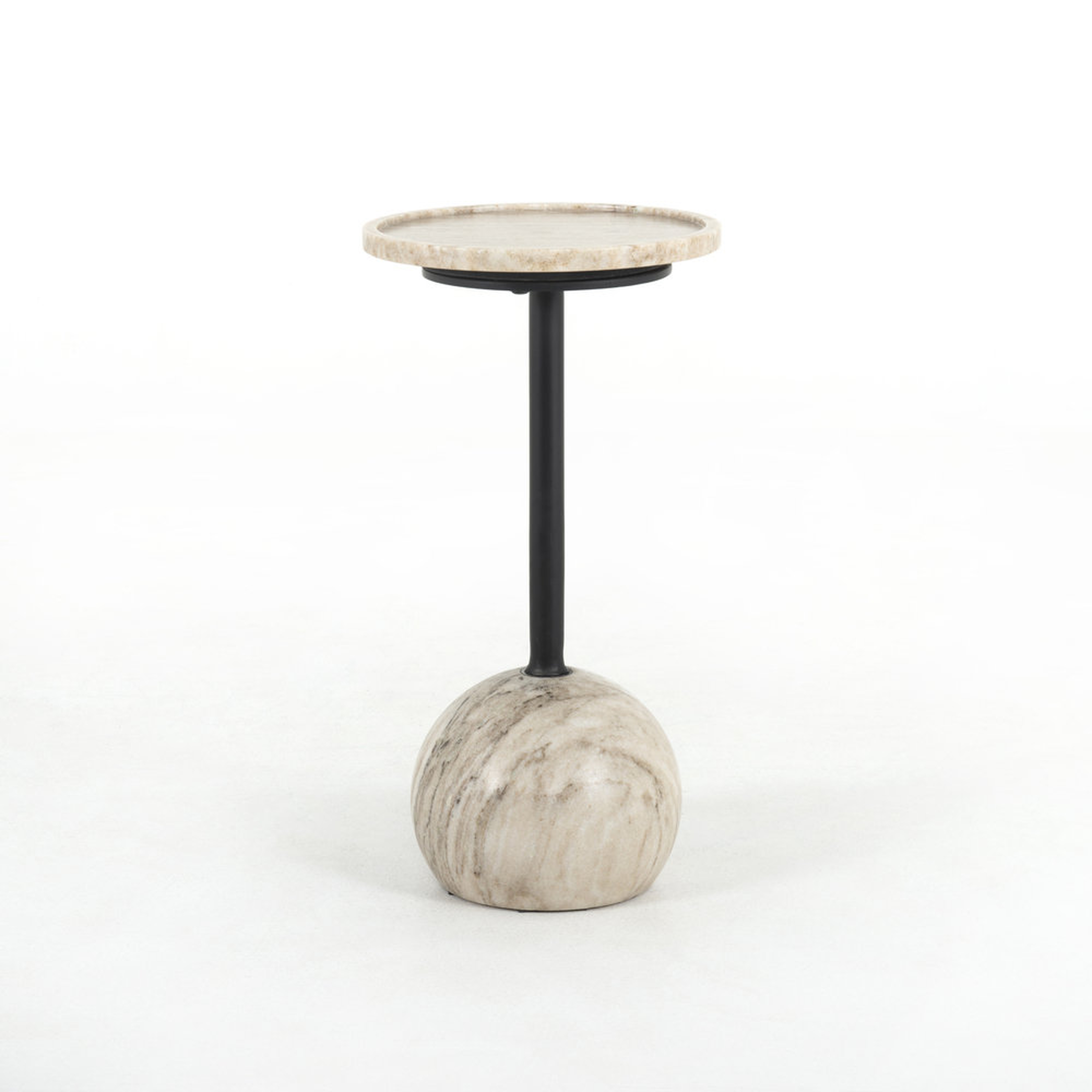 Four Hands Viola Accent Table-Antique White Marble - Perigold