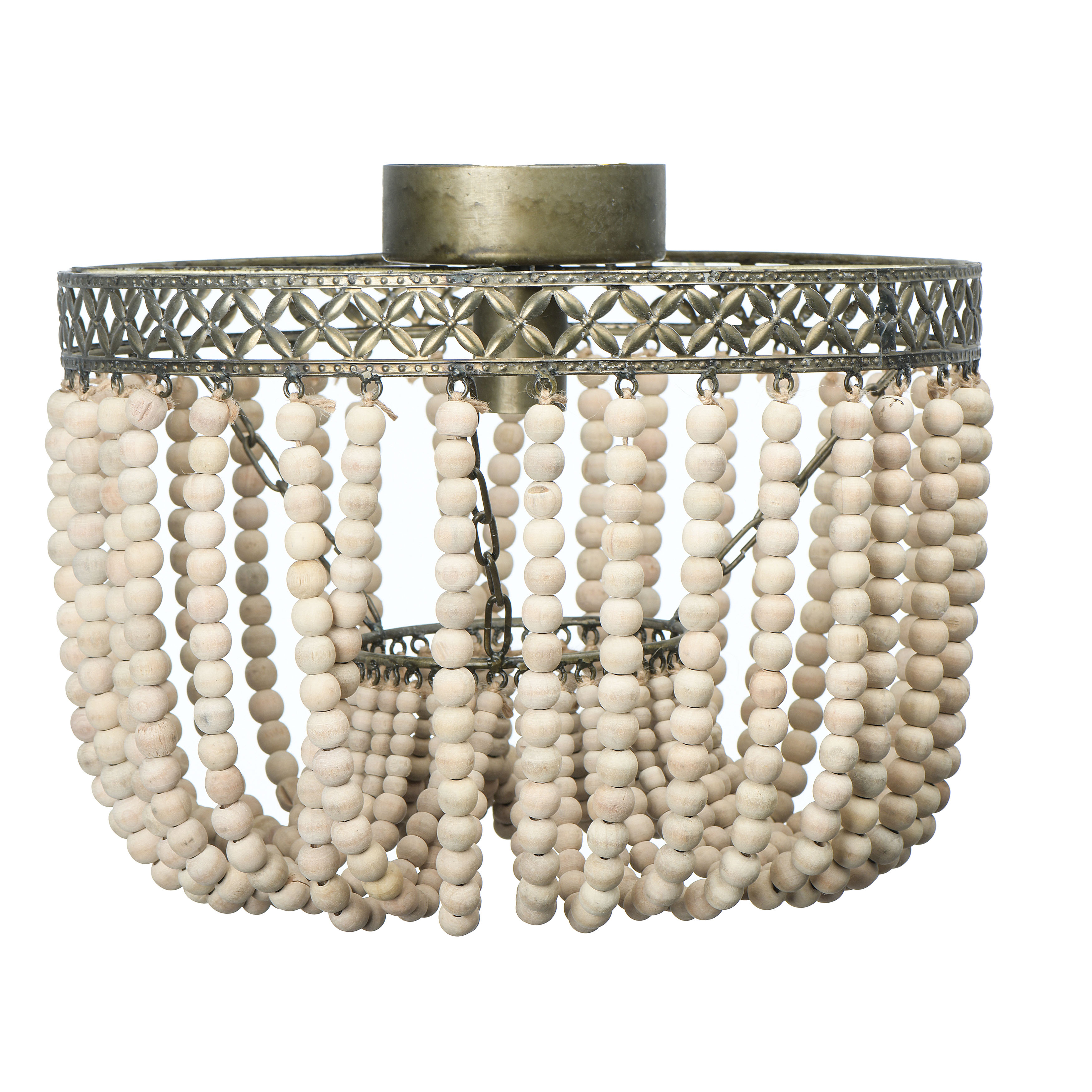 Draped Wood Bead Chandelier - Nomad Home