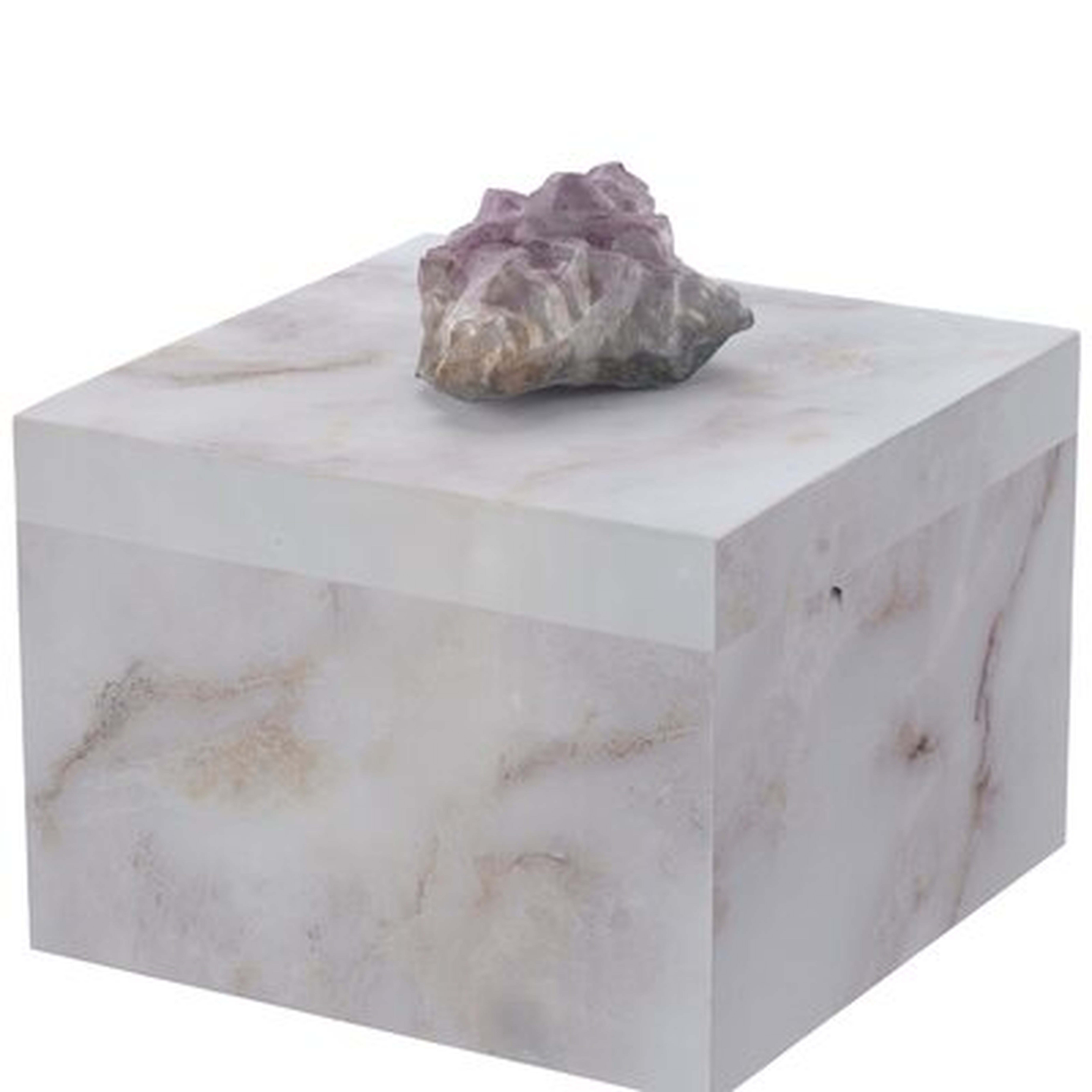 Nannie Natural Geode and Composite Decorative Box - Birch Lane