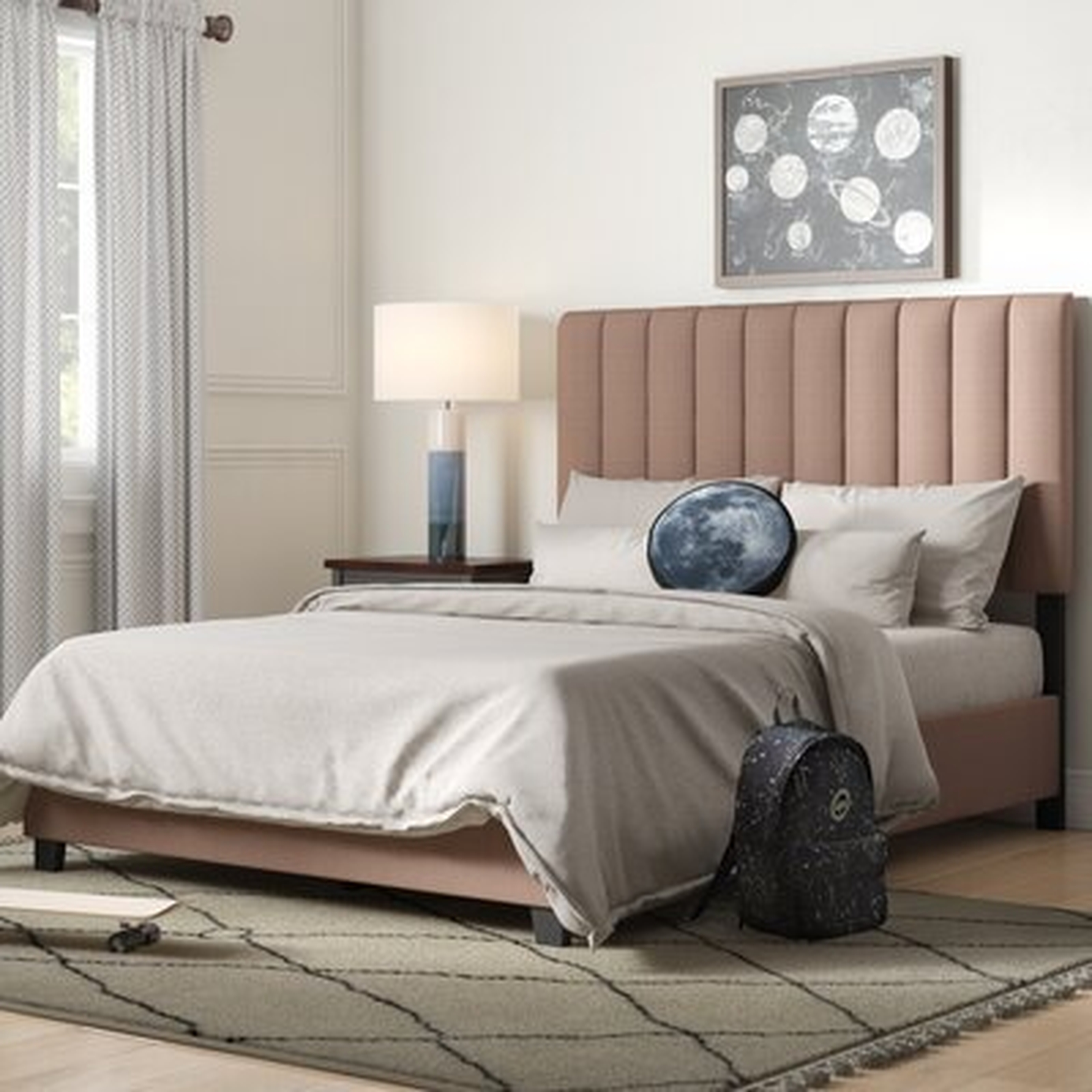 Morgan Queen Upholstered Standard Bed - Wayfair