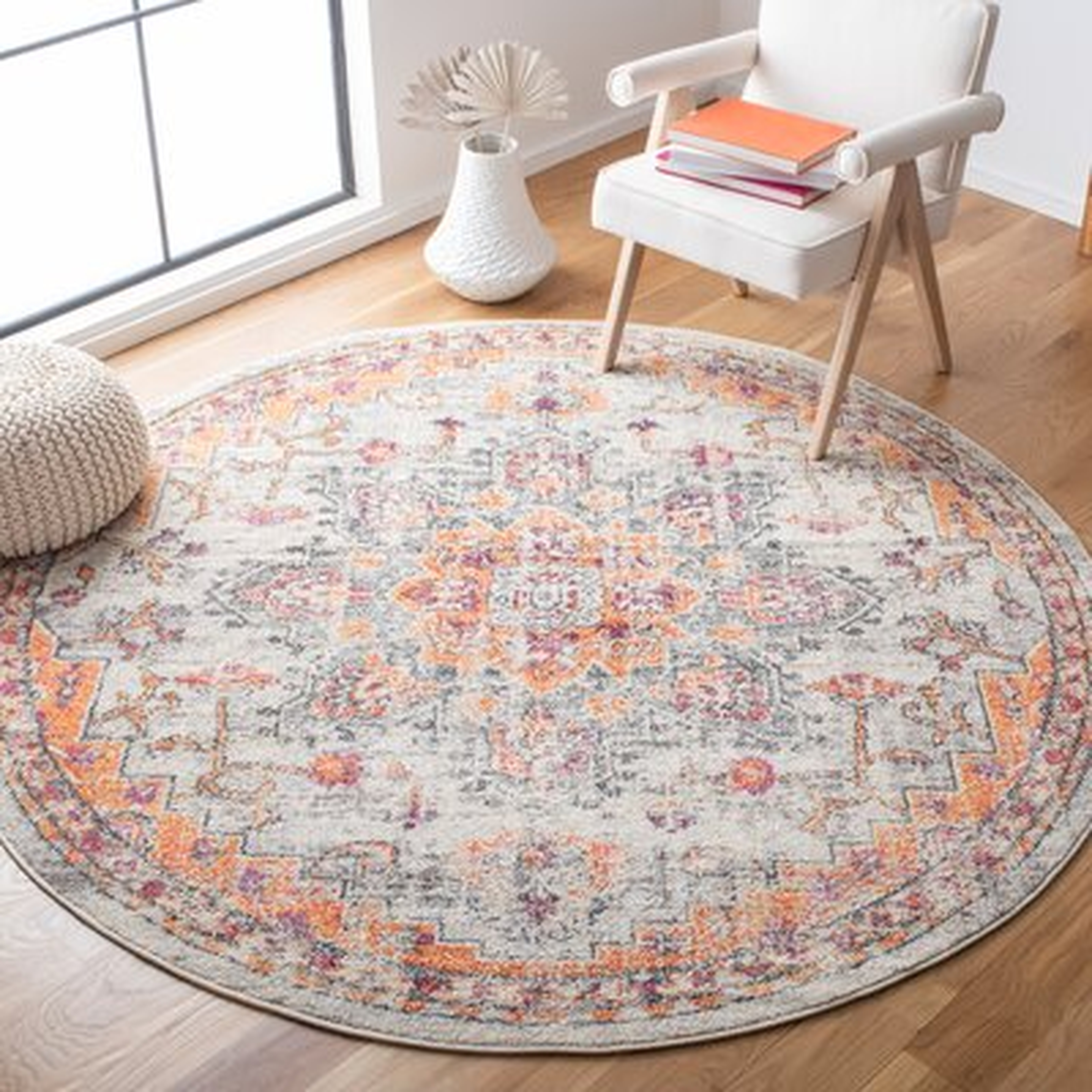 Yedidalga Oriental Orange/Beige/Red Area Rug - Wayfair