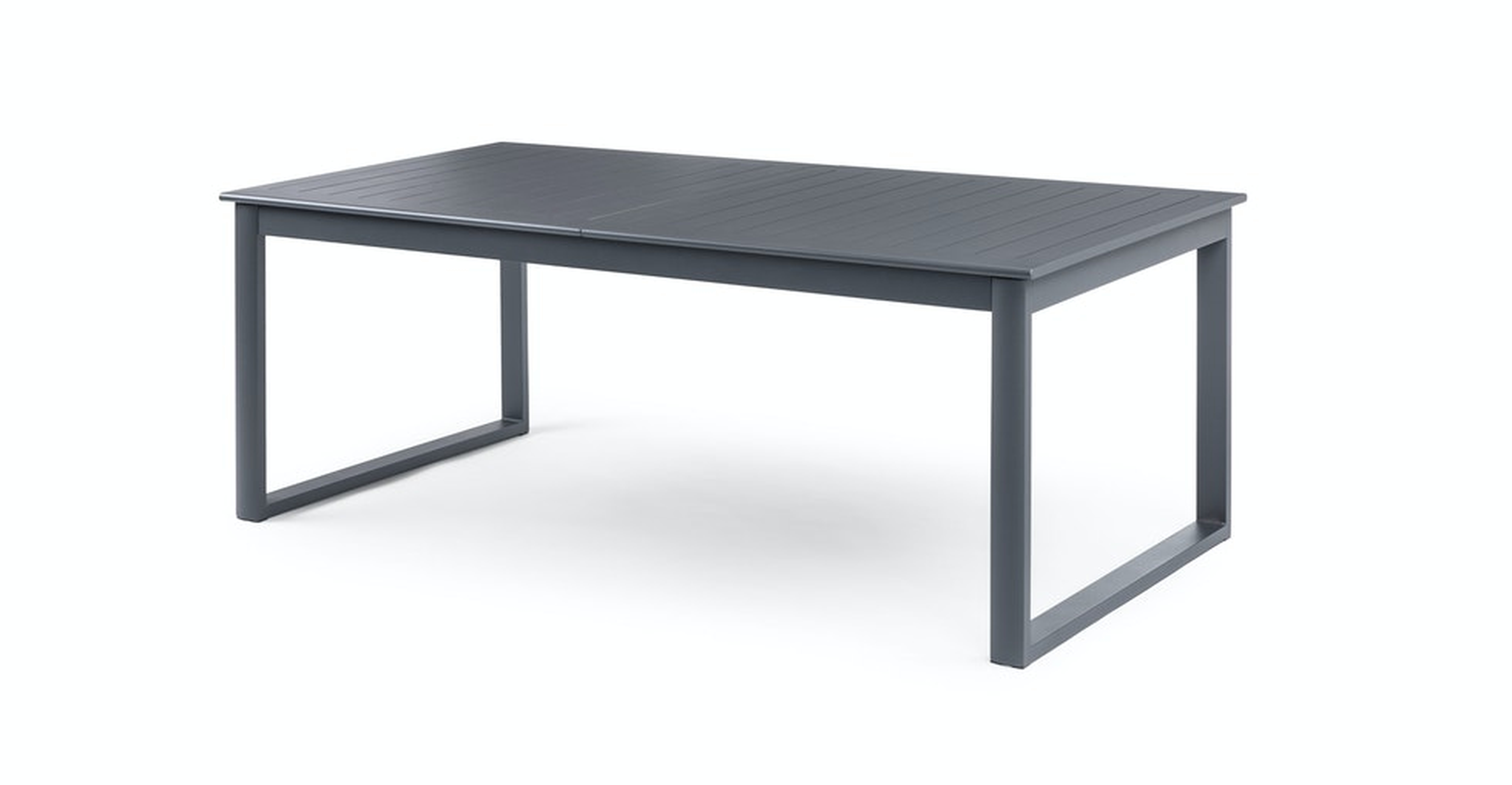 Ofer Dark Gray Table for 6, Extendable - Article